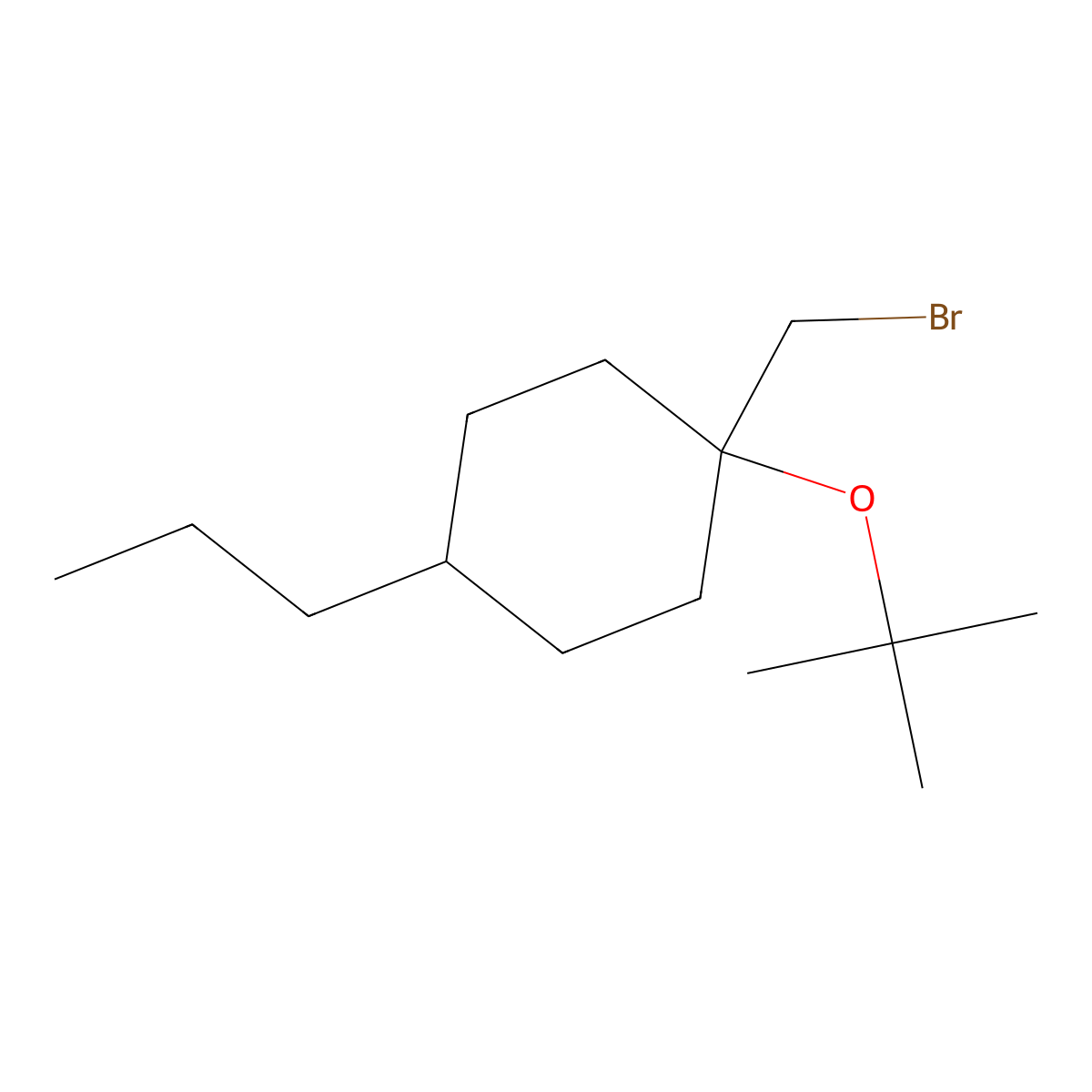 1-(Bromomethyl)-1-(tert-butoxy)-4-propylcyclohexane molecular structure, CAS 1343939-75-2
