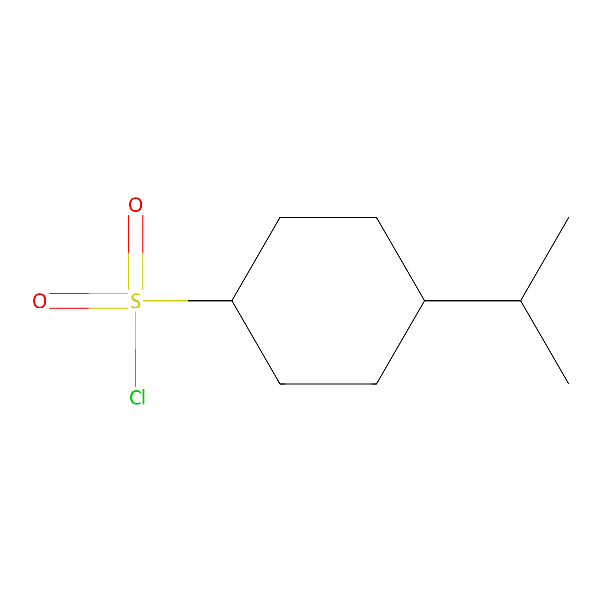 4-(Propan-2-yl)cyclohexane-1-sulfonyl chloride molecular structure, CAS 1343941-30-9