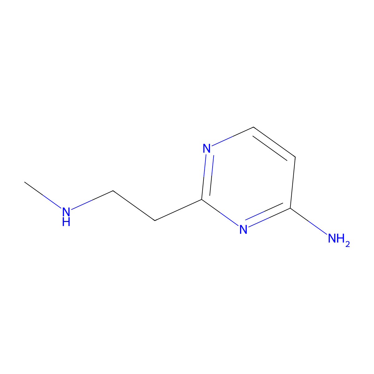 2-[2-(Methylamino)ethyl]pyrimidin-4-amine molecular structure, CAS 1343944-63-7