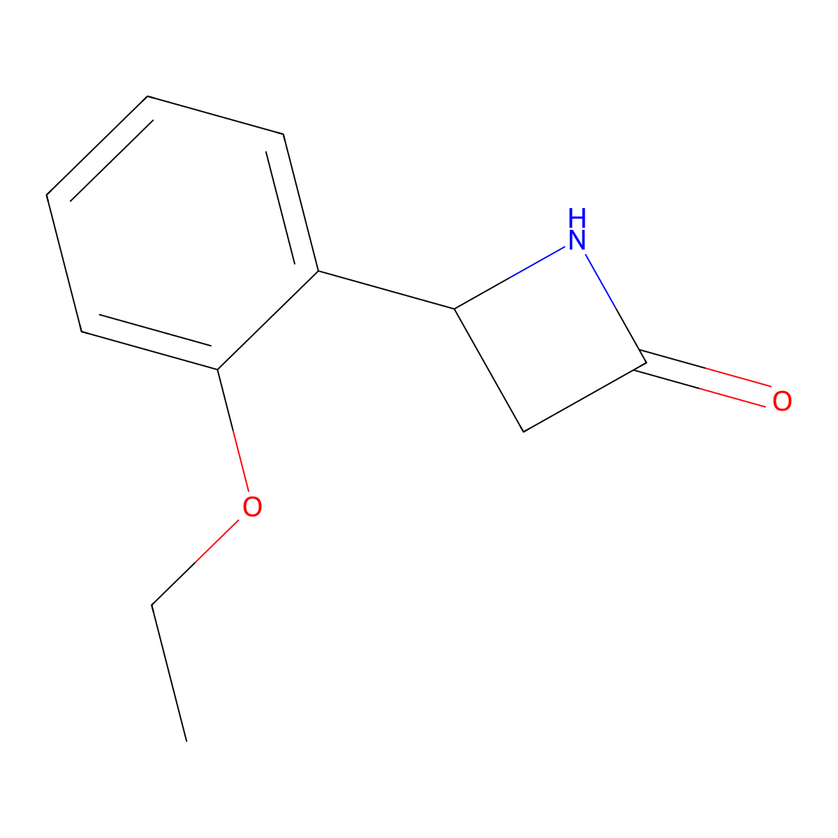 4-(2-Ethoxyphenyl)azetidin-2-one molecular structure, CAS 1343965-13-8