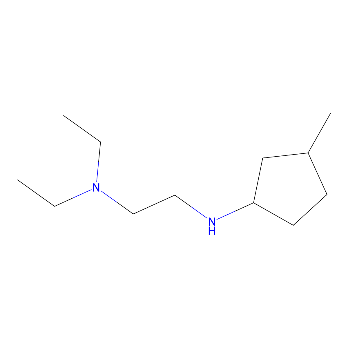N-[2-(diethylamino)ethyl]-3-methylcyclopentan-1-amine molecular structure, CAS 1343965-63-8