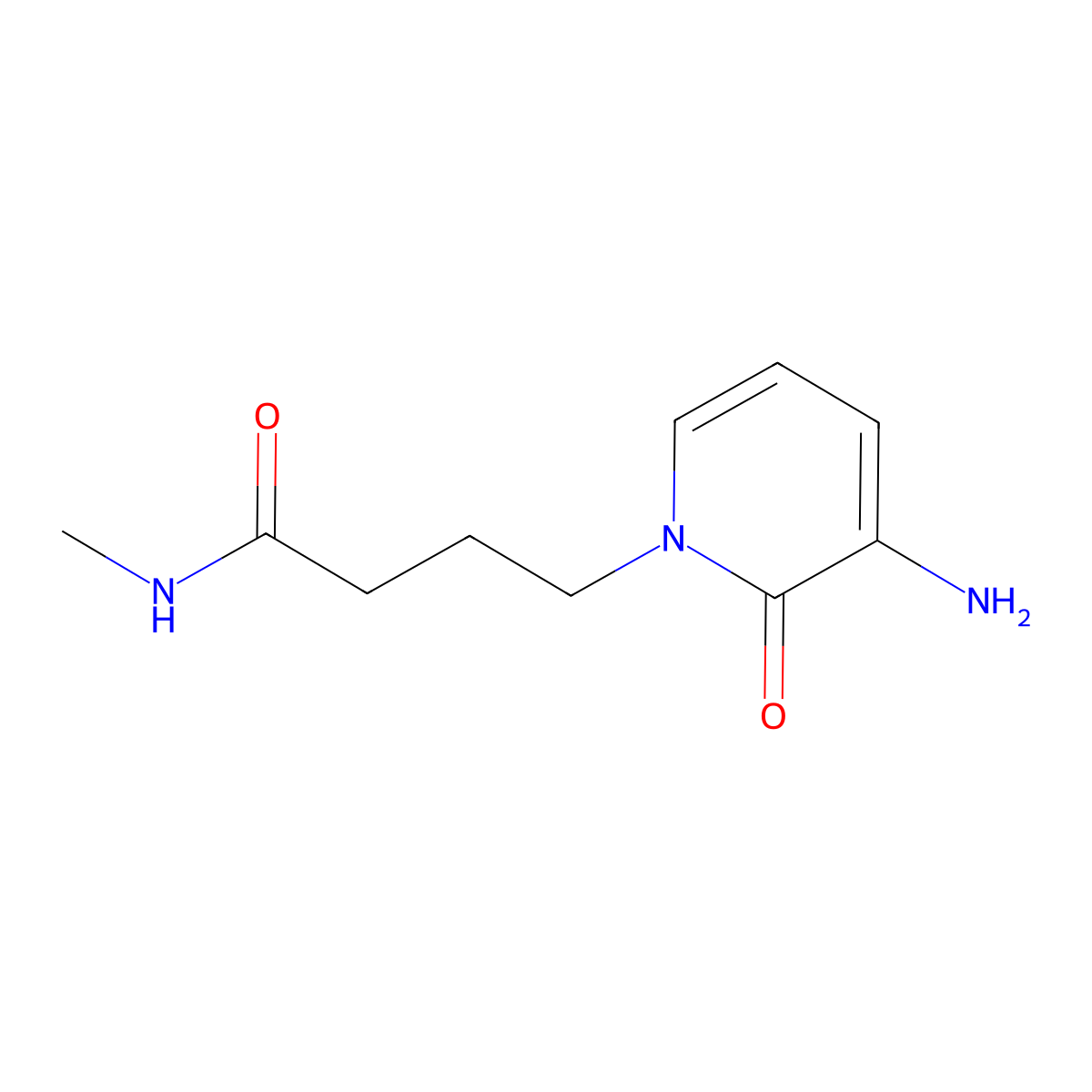 4-(3-Amino-2-oxopyridin-1(2h)-yl)-N-methylbutanamide molecular structure, CAS 1343966-14-2
