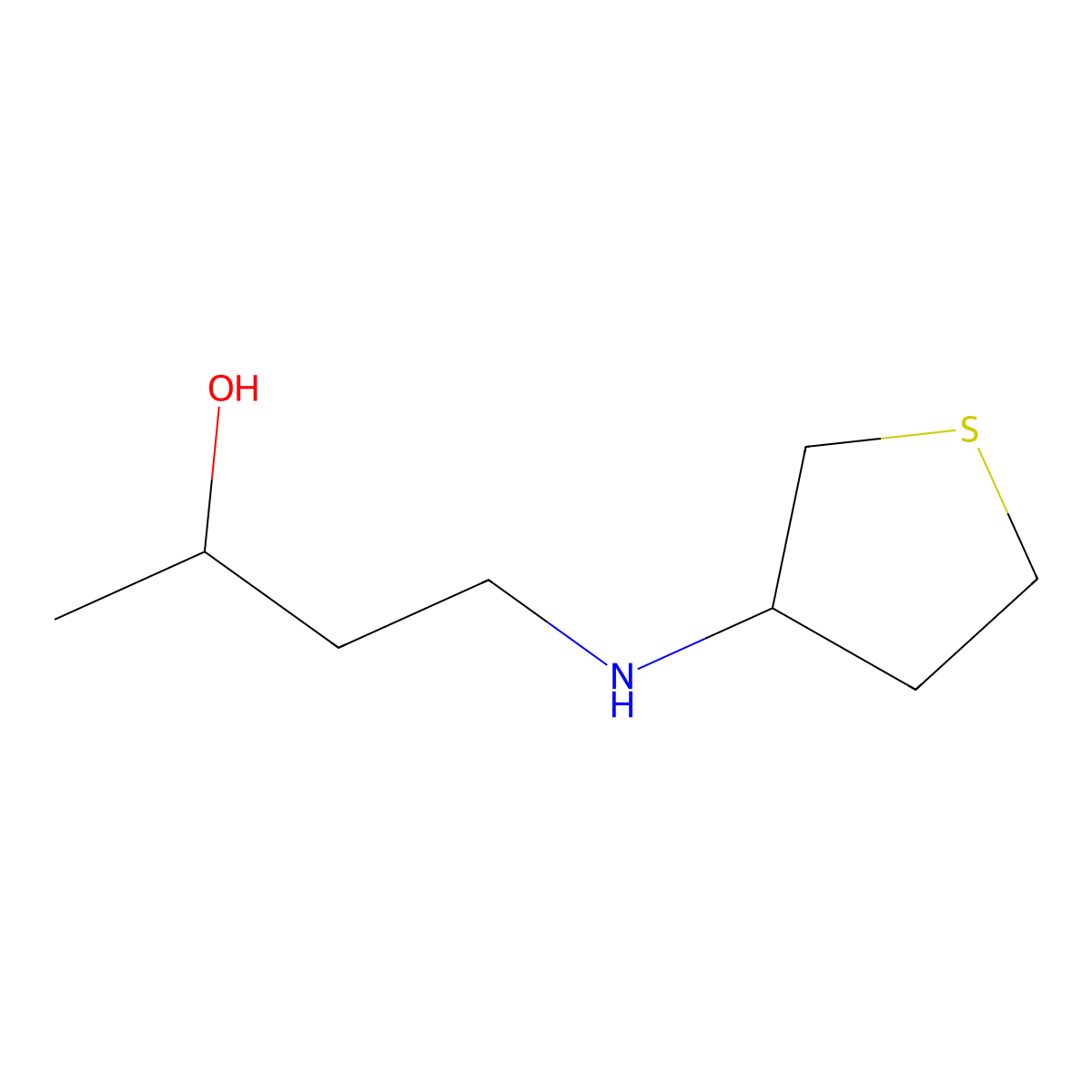 4-[(Thiolan-3-yl)amino]butan-2-ol molecular structure, CAS 1343971-40-3