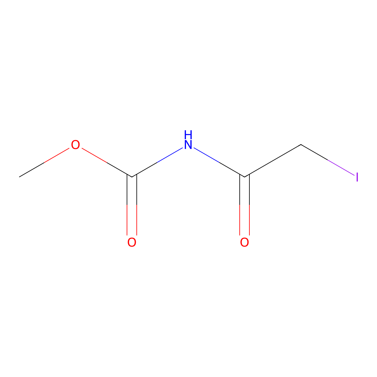 methyl N-(2-iodoacetyl)carbamate molecular structure, CAS 1343972-56-4