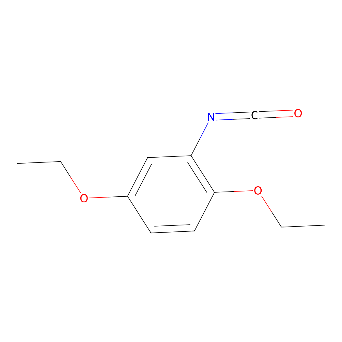 1,4-Diethoxy-2-isocyanatobenzene molecular structure, CAS 1343980-15-3