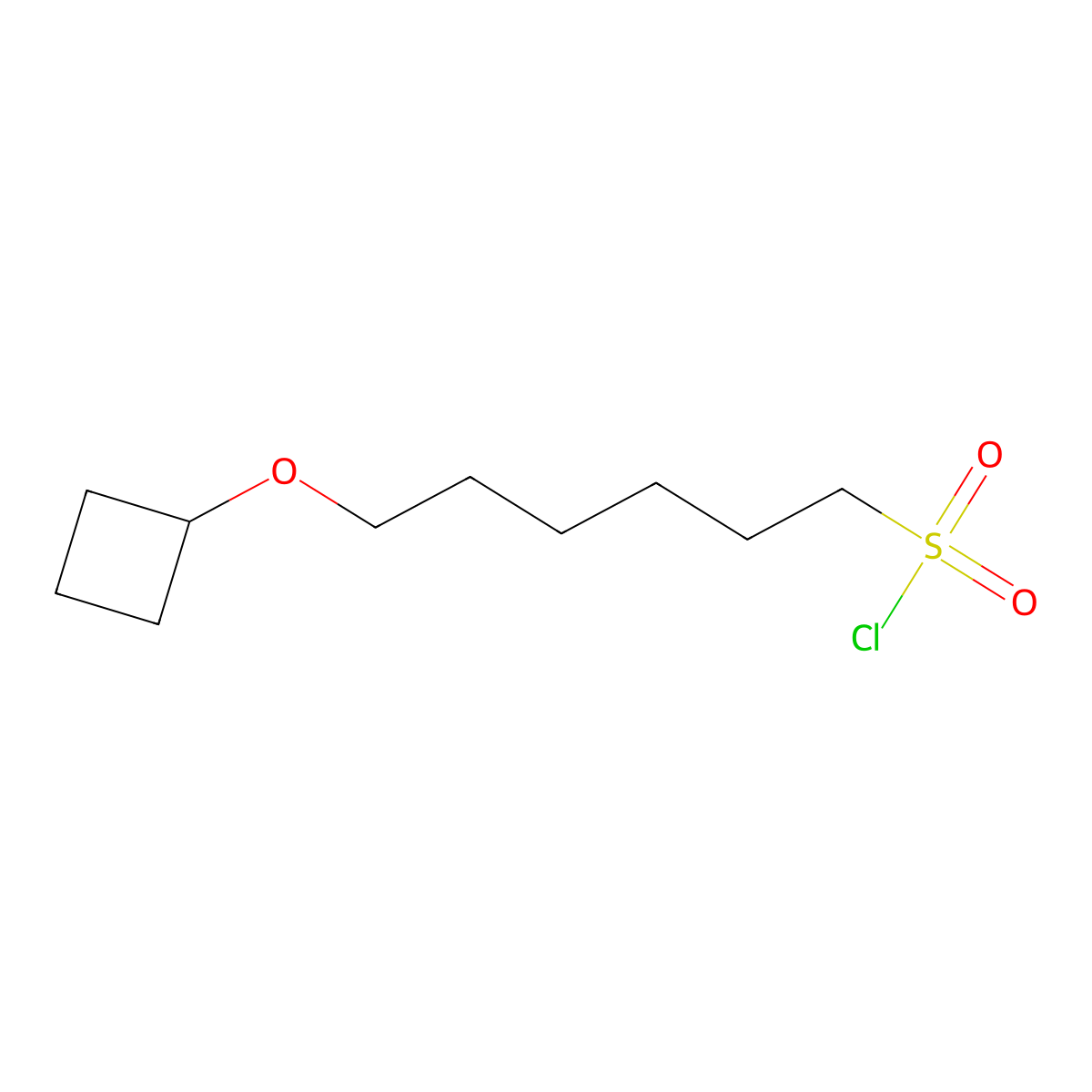 6-Cyclobutoxyhexane-1-sulfonyl chloride molecular structure, CAS 1343984-35-9