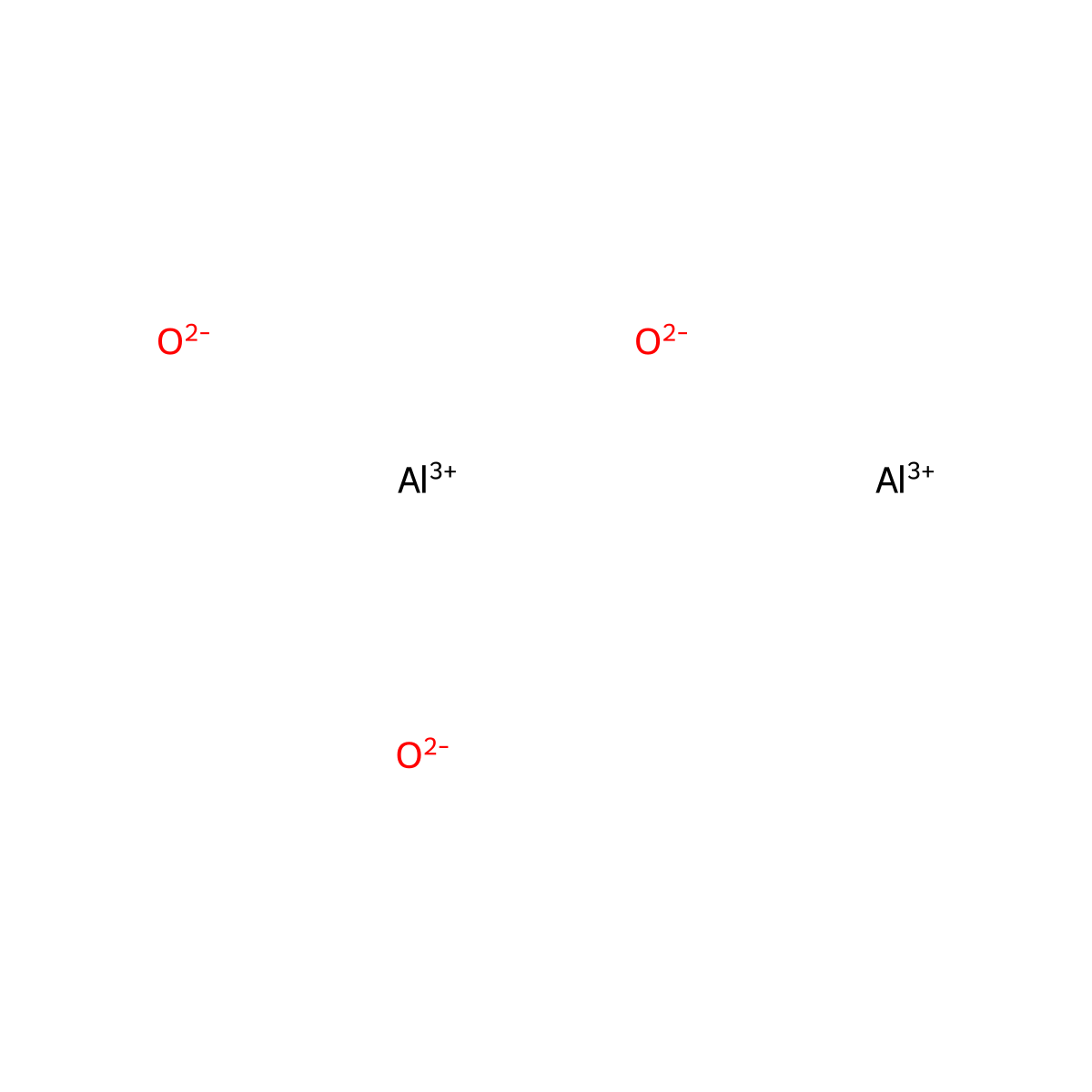 Alumina molecular structure, CAS 1344-28-1