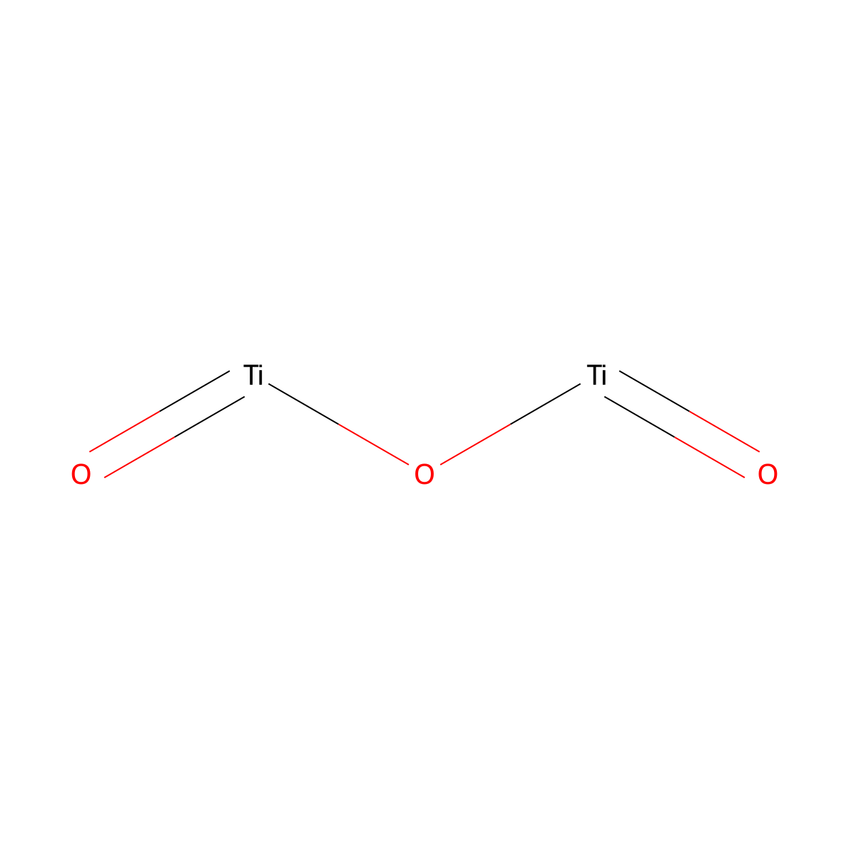 Dititanium trioxide molecular structure, CAS 1344-54-3