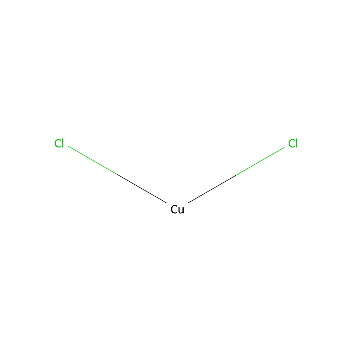 Cupric Chloride molecular structure, CAS 1344-67-8