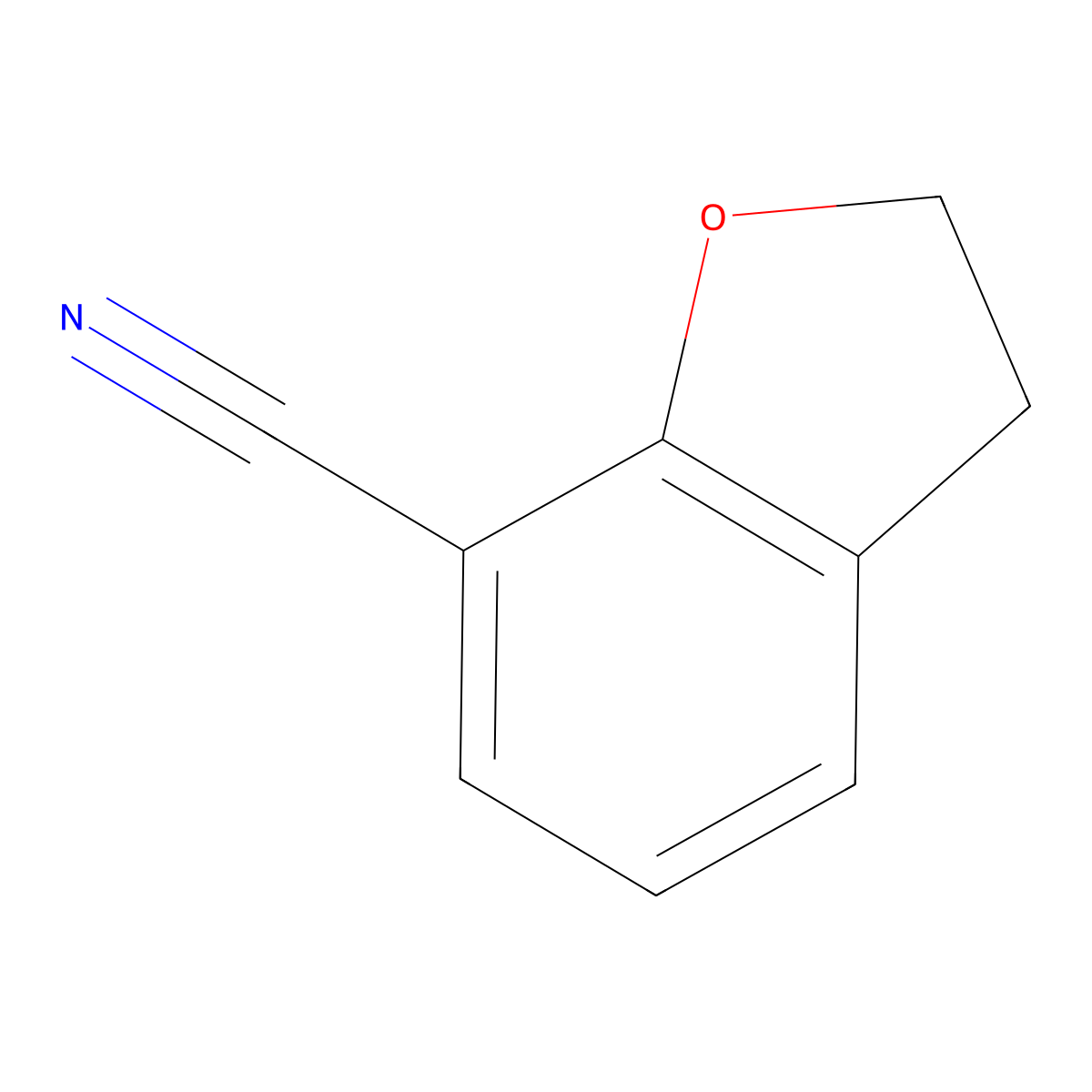 2,3-Dihydrobenzofuran-7-carbonitrile molecular structure, CAS 134401-94-8