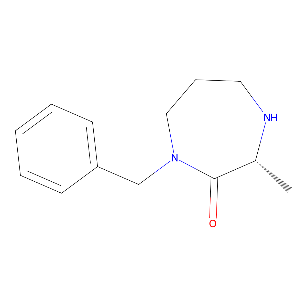 (R)-1-Benzyl-3-methyl-1,4-diazepan-2-one molecular structure, CAS 1344017-37-3