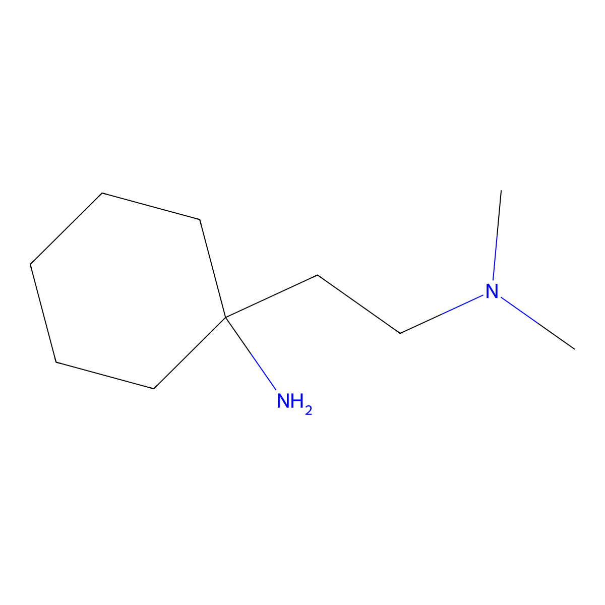 1-(2-(Dimethylamino)ethyl)cyclohexan-1-amine molecular structure, CAS 1344017-98-6