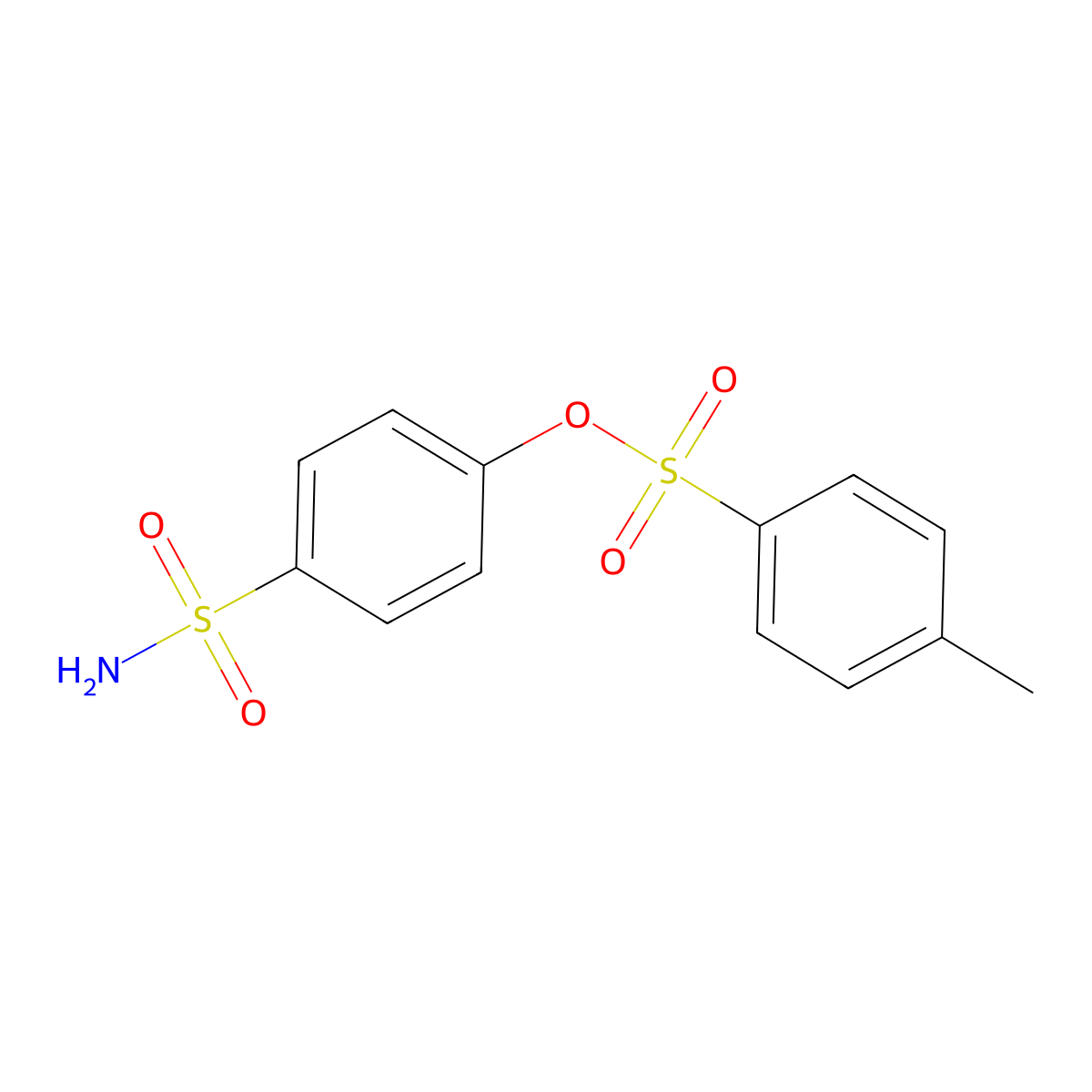 4-Sulfamoylphenyl 4-methylbenzene-1-sulfonate molecular structure, CAS 1344029-73-7