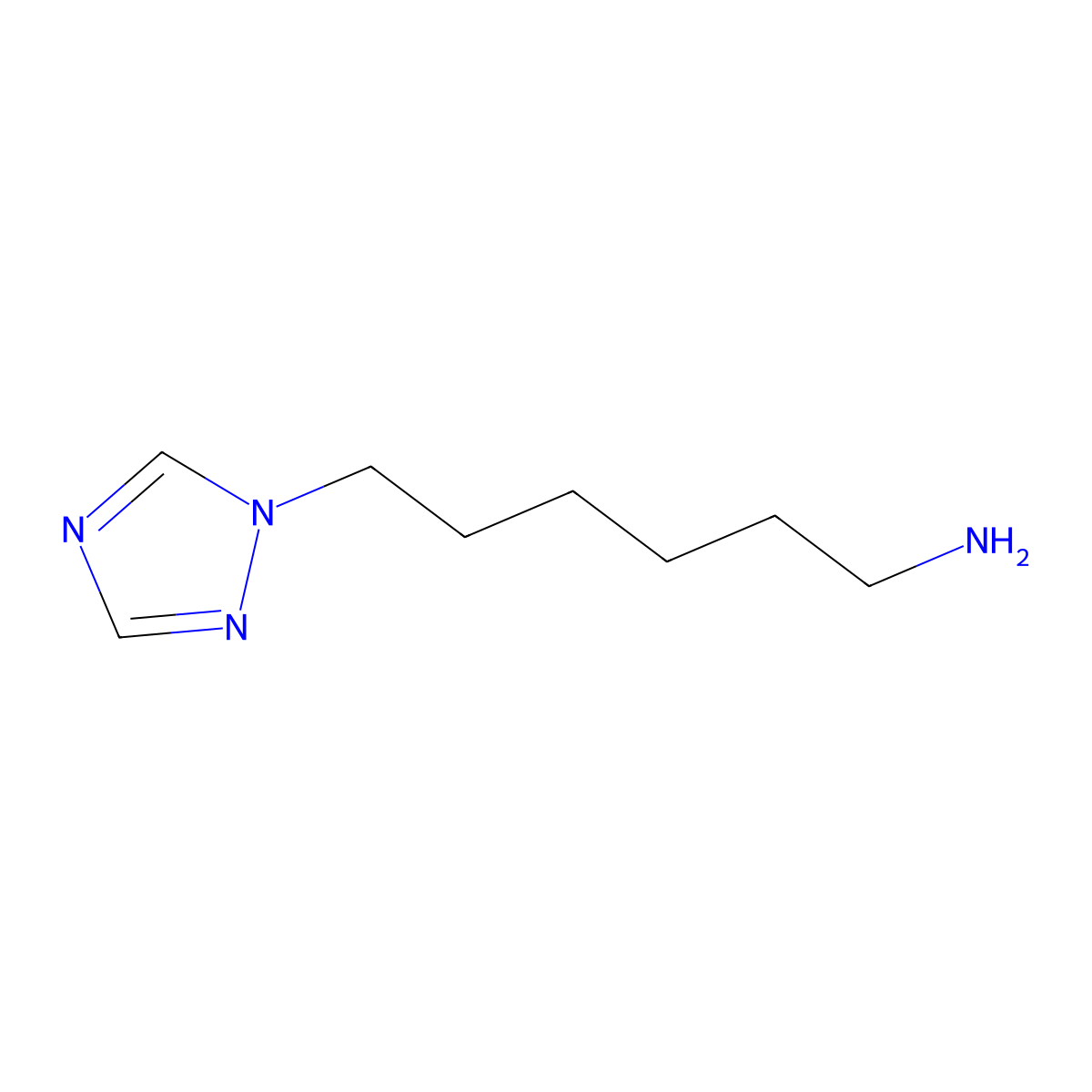 6-(1h-1,2,4-Triazol-1-yl)hexan-1-amine molecular structure, CAS 1344039-15-1