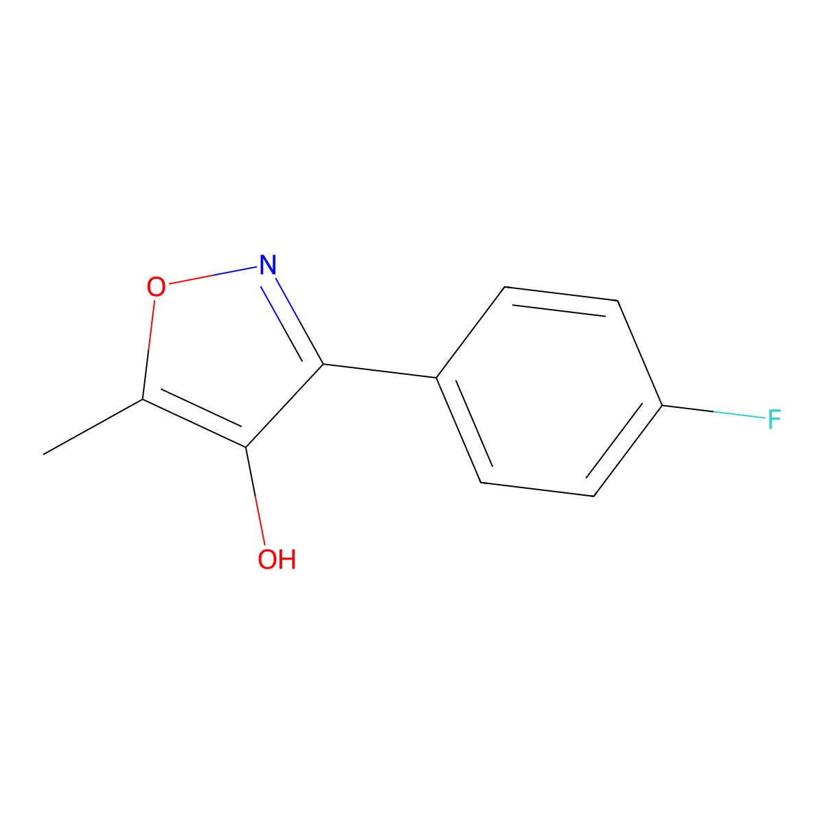 3-(4-Fluorophenyl)-5-methyl-1,2-oxazol-4-ol molecular structure, CAS 1344045-68-6