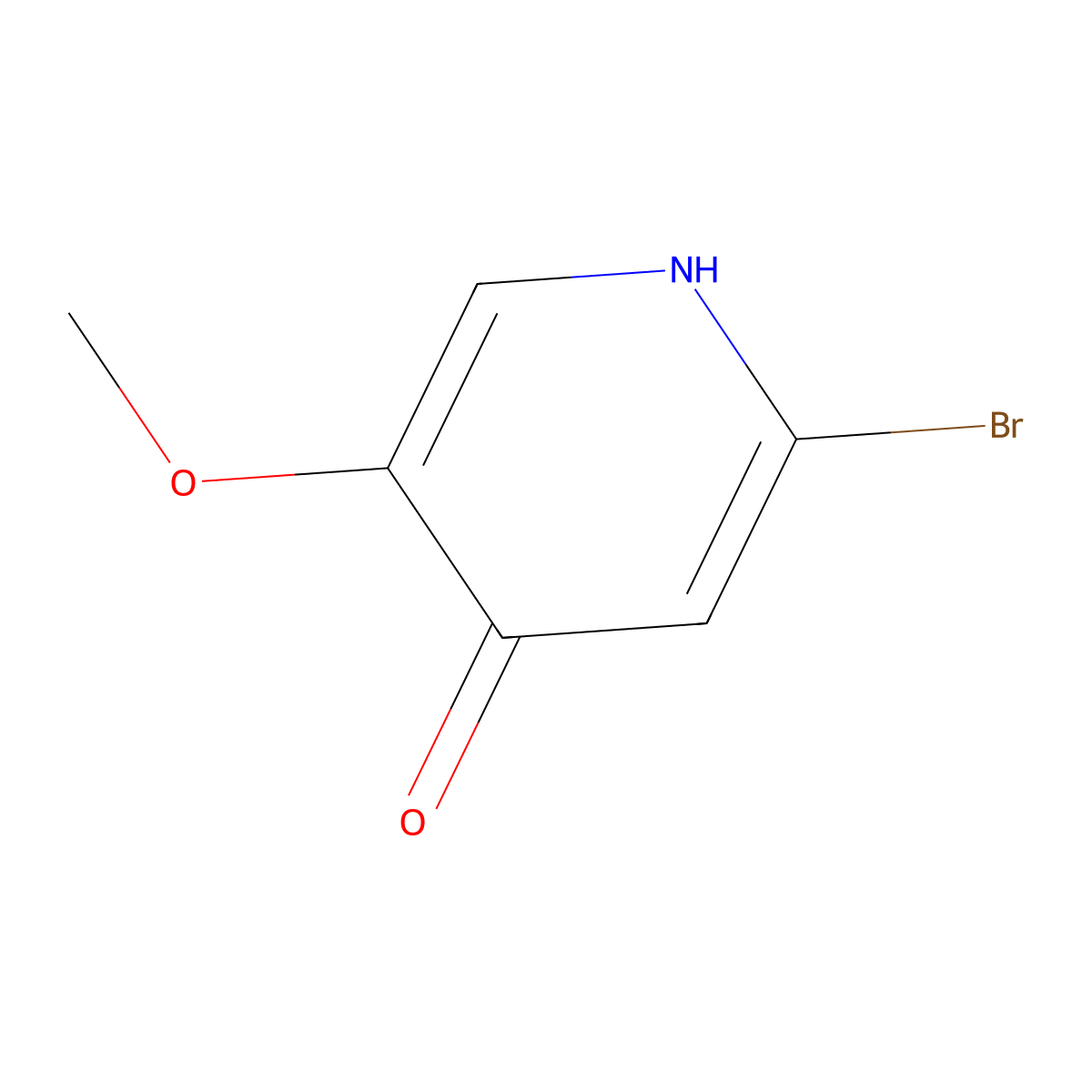 2-Bromo-5-methoxypyridin-4-OL molecular structure, CAS 1344046-11-2
