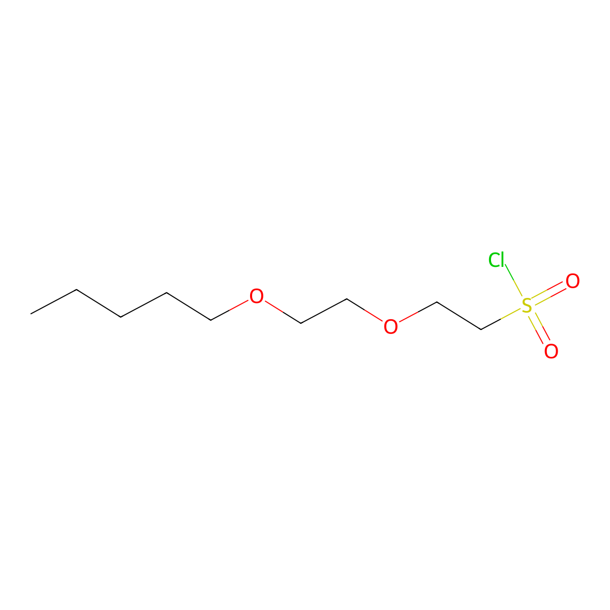 2-(2-(Pentyloxy)ethoxy)ethane-1-sulfonyl chloride molecular structure, CAS 1344046-94-1