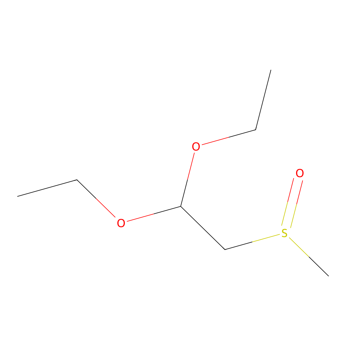 1,1-Diethoxy-2-methanesulfinylethane molecular structure, CAS 1344048-22-1