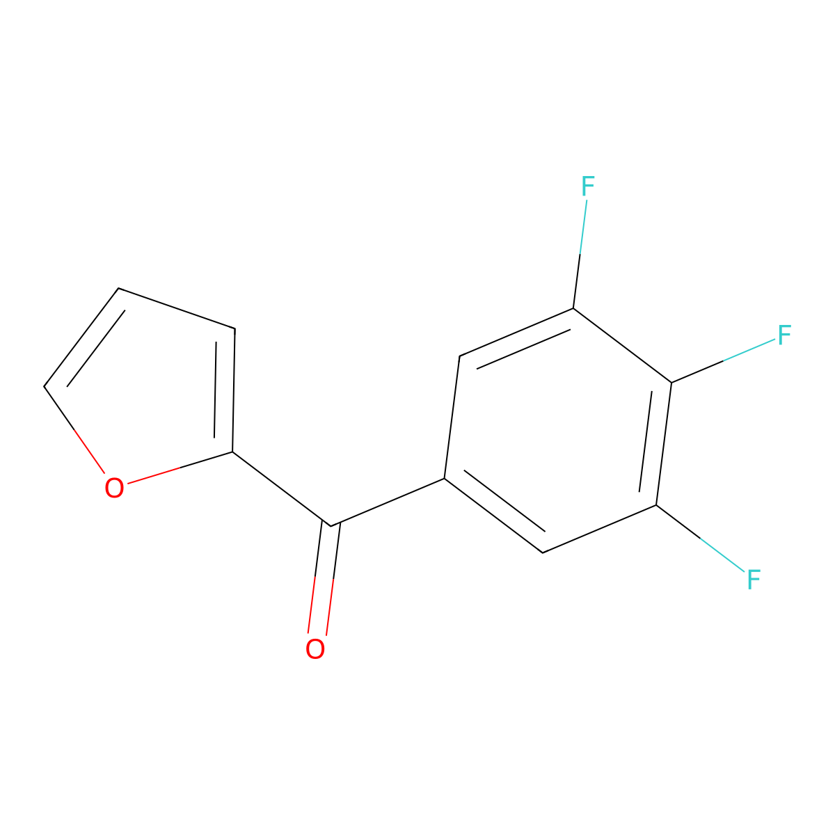 2-(3,4,5-Trifluorobenzoyl)furan molecular structure, CAS 1344048-56-1