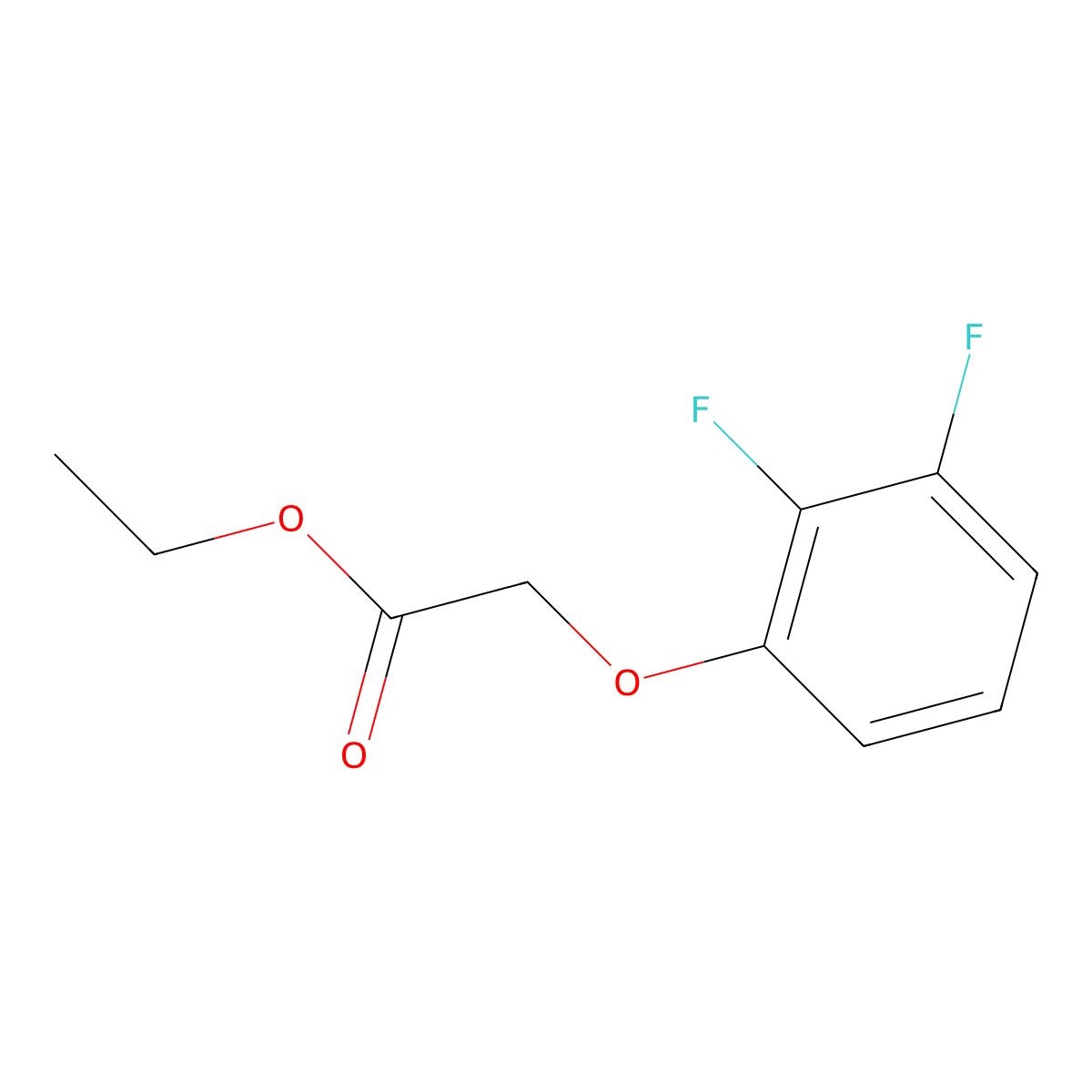 Ethyl 2-(2,3-difluoro-phenoxy)acetate molecular structure, CAS 1344050-65-2