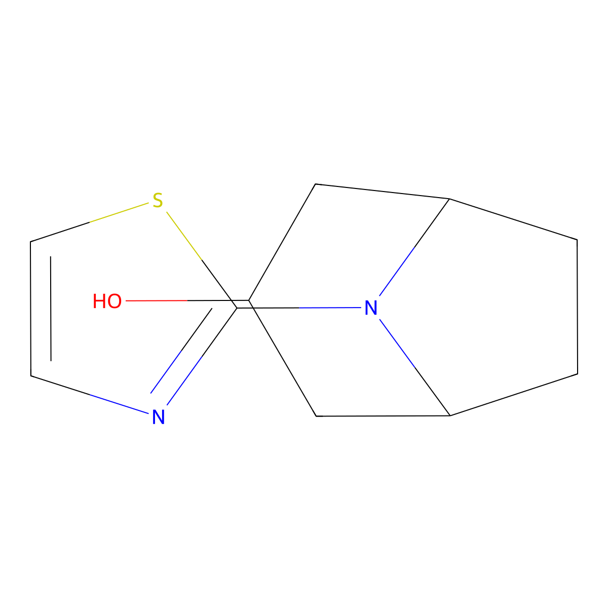8-(Thiazol-2-yl)-8-azabicyclo[3.2.1]octan-3-ol molecular structure, CAS 1344051-09-7