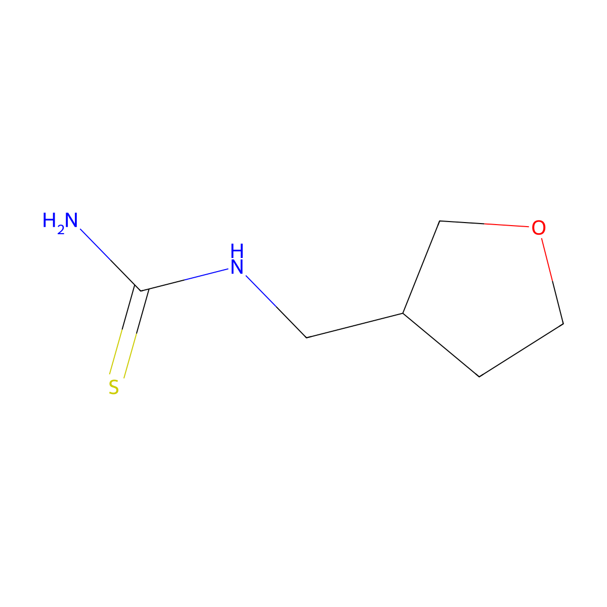 1-((Tetrahydrofuran-3-yl)methyl)thiourea molecular structure, CAS 1344055-46-4