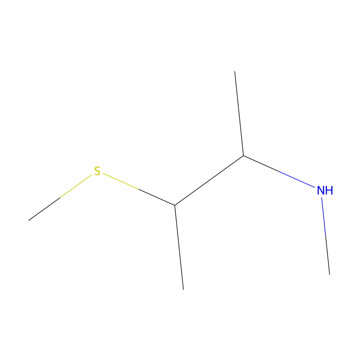 Methyl[3-(methylsulfanyl)butan-2-yl]amine molecular structure, CAS 1344058-38-3