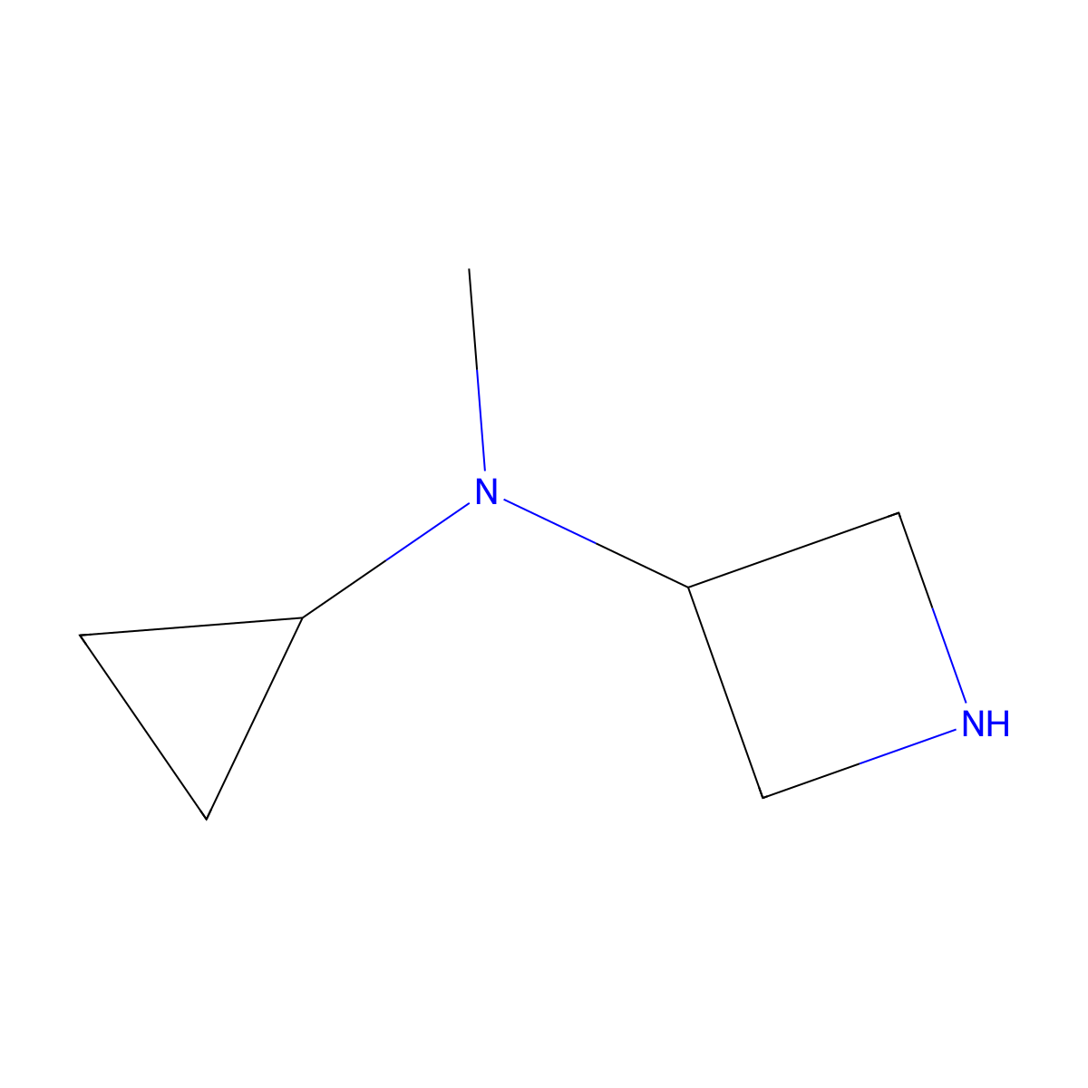 N-cyclopropyl-N-methylazetidin-3-amine molecular structure, CAS 1344059-34-2