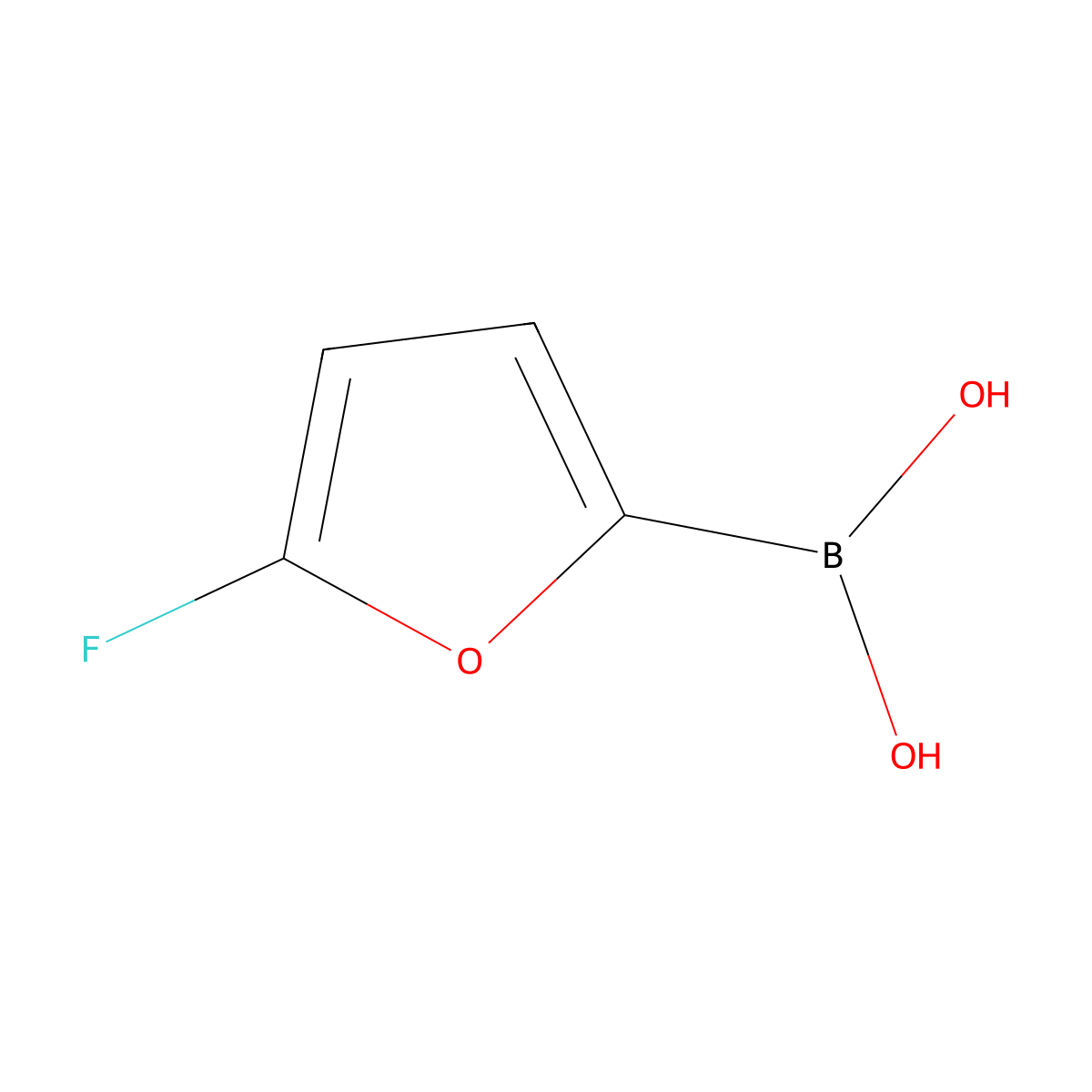 (5-Fluorofuran-2-yl)boronic acid molecular structure, CAS 1344061-02-4