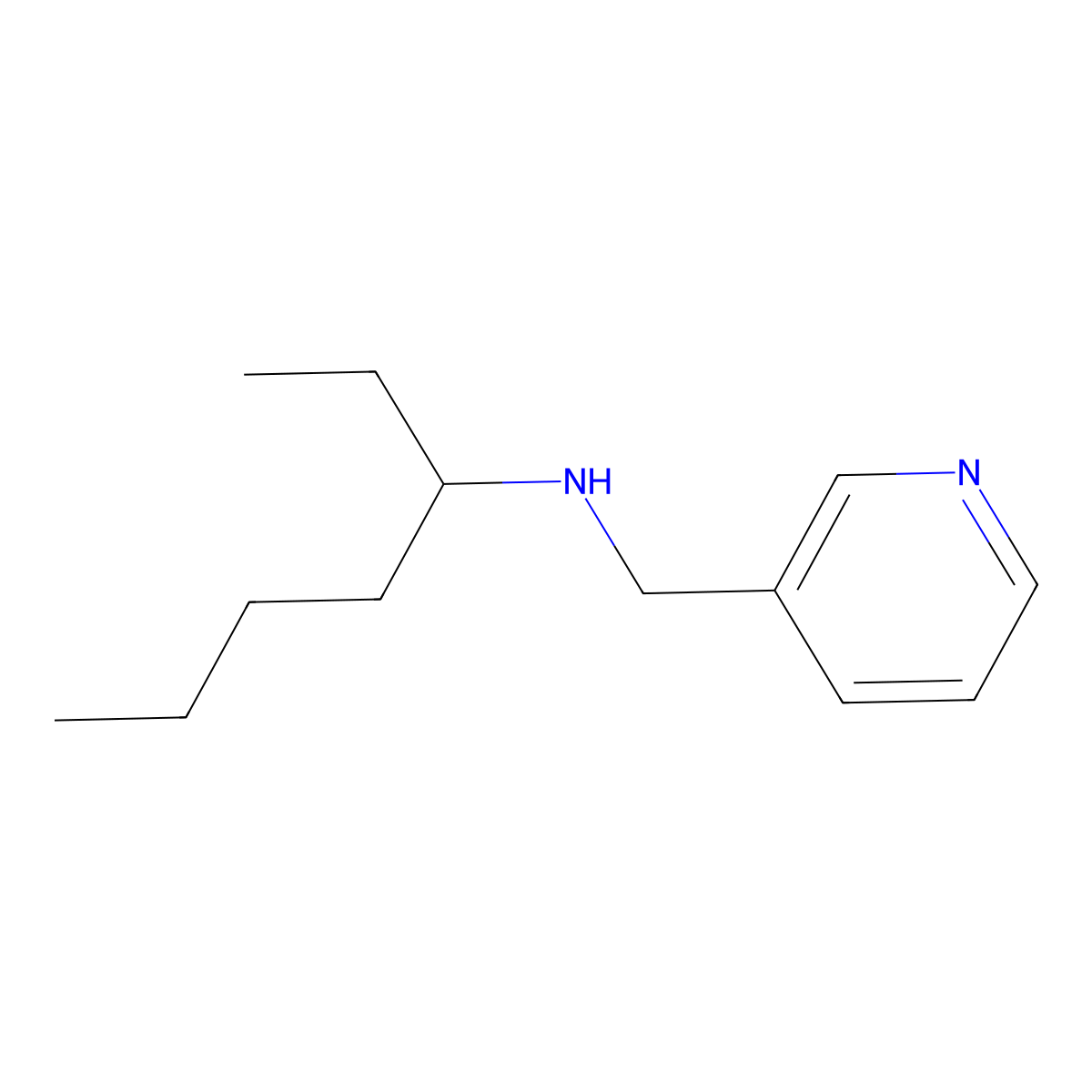 N-(pyridin-3-ylmethyl)heptan-3-amine molecular structure, CAS 1344062-21-0