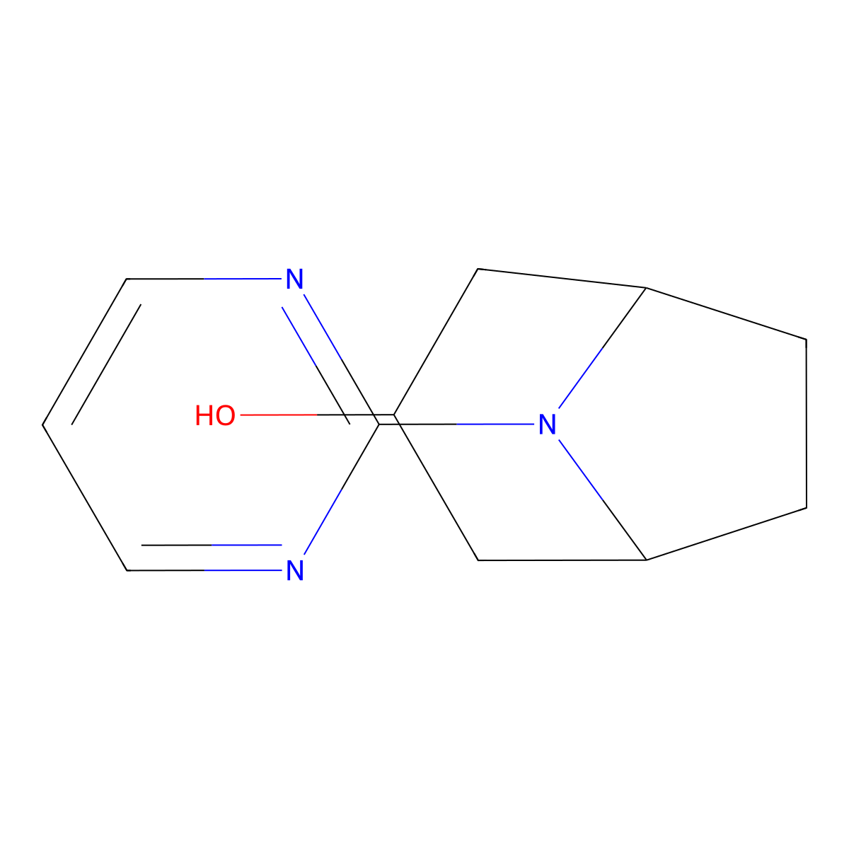 8-(Pyrimidin-2-yl)-8-azabicyclo[3.2.1]octan-3-ol molecular structure, CAS 1344067-99-7