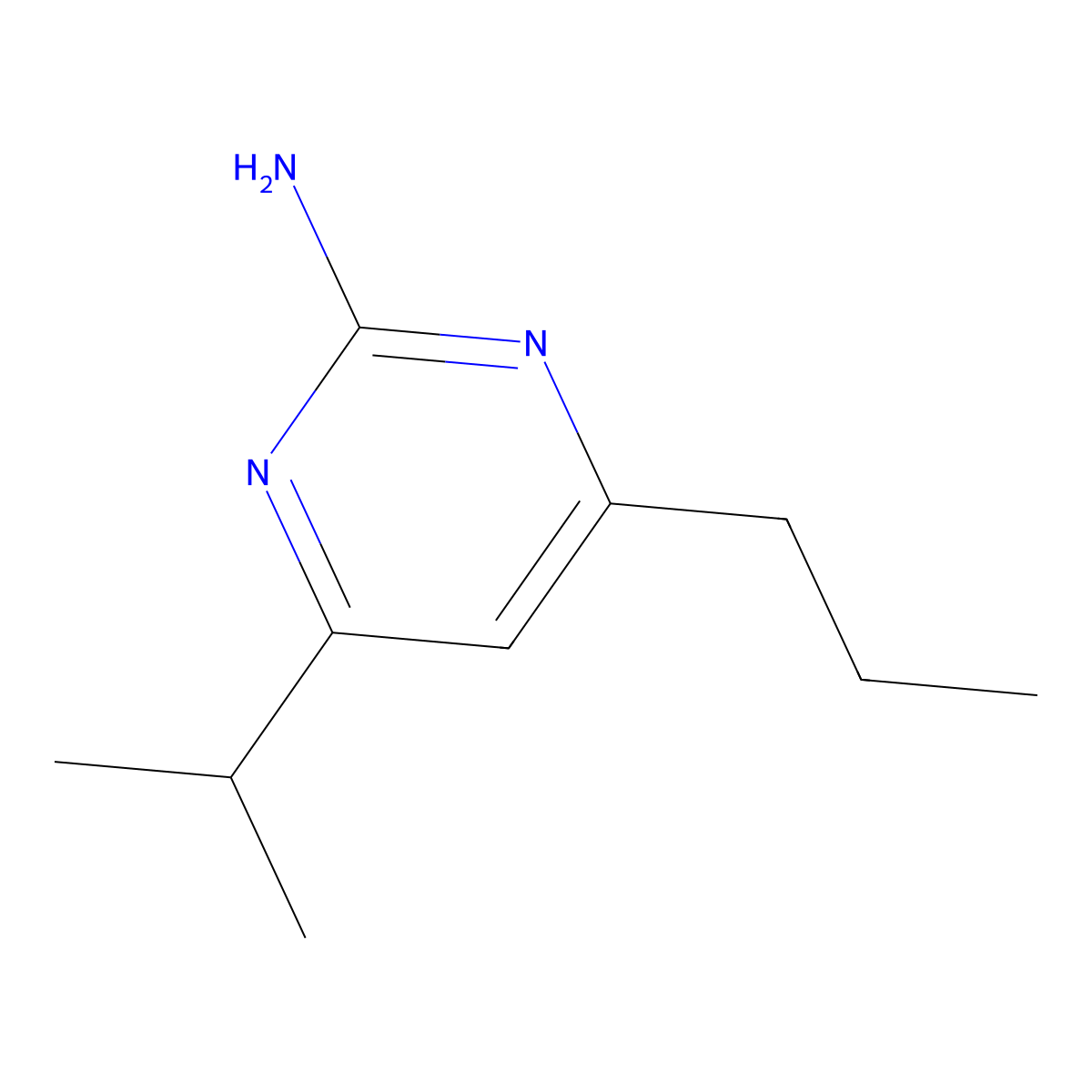 2-Amino-4-(n-propyl)-6-(iso-propyl)pyrimidine molecular structure, CAS 1344082-41-2