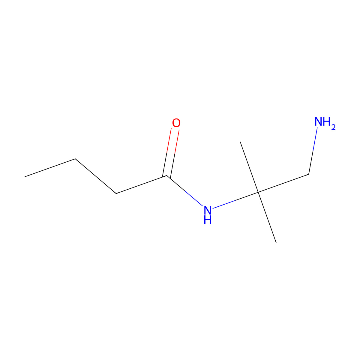 N-(1-amino-2-methylpropan-2-yl)butanamide molecular structure, CAS 1344084-26-9