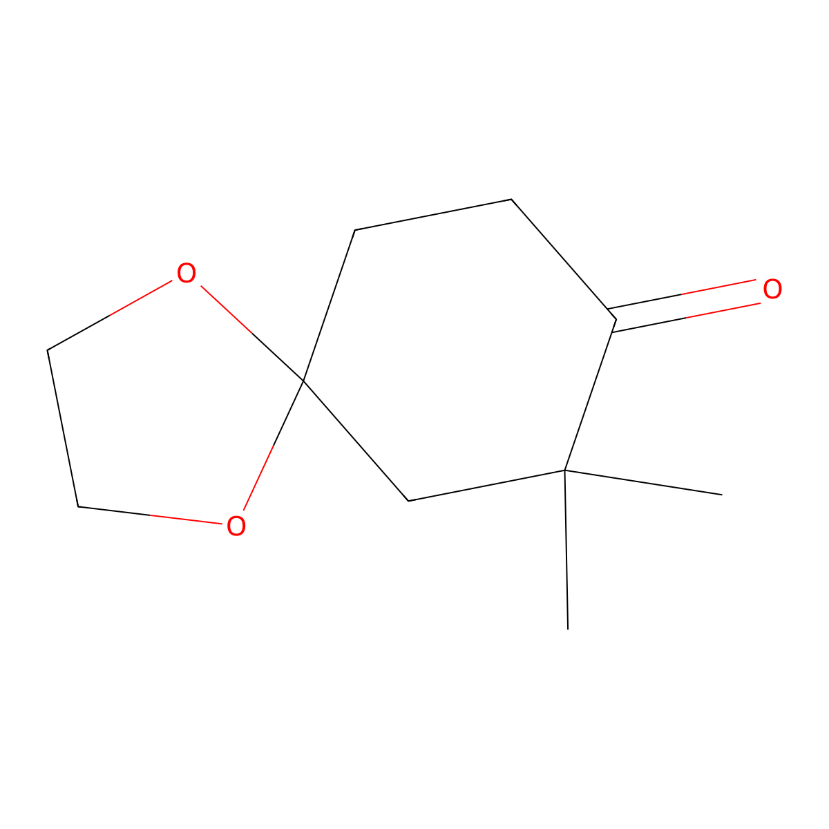7,7-Dimethyl-1,4-dioxaspiro[4.5]decan-8-one molecular structure, CAS 134409-06-6