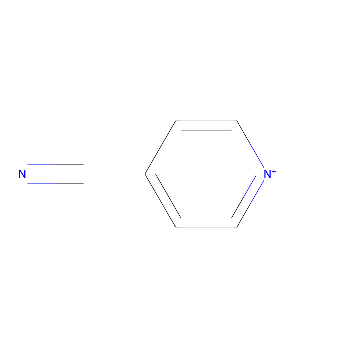 Pyridinium, 4-cyano-1-methyl- molecular structure, CAS 13441-45-7