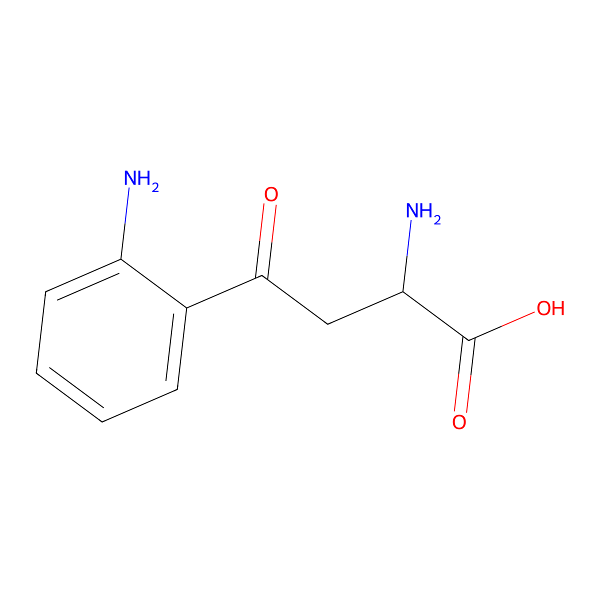 D-Kynurenine molecular structure, CAS 13441-51-5