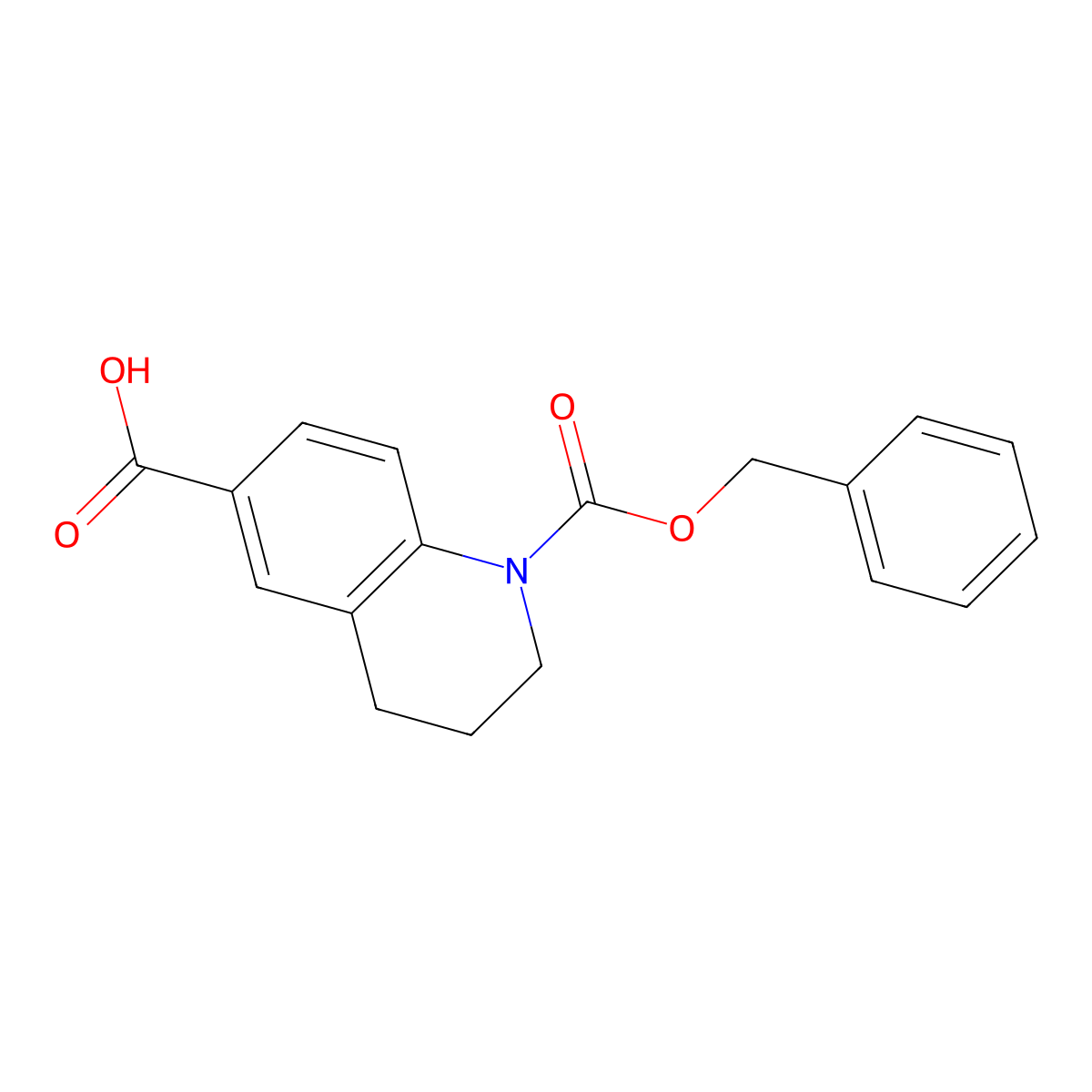 1-[(Benzyloxy)carbonyl]-1,2,3,4-tetrahydroquinoline-6-carboxylic acid molecular structure, CAS 1344102-16-4