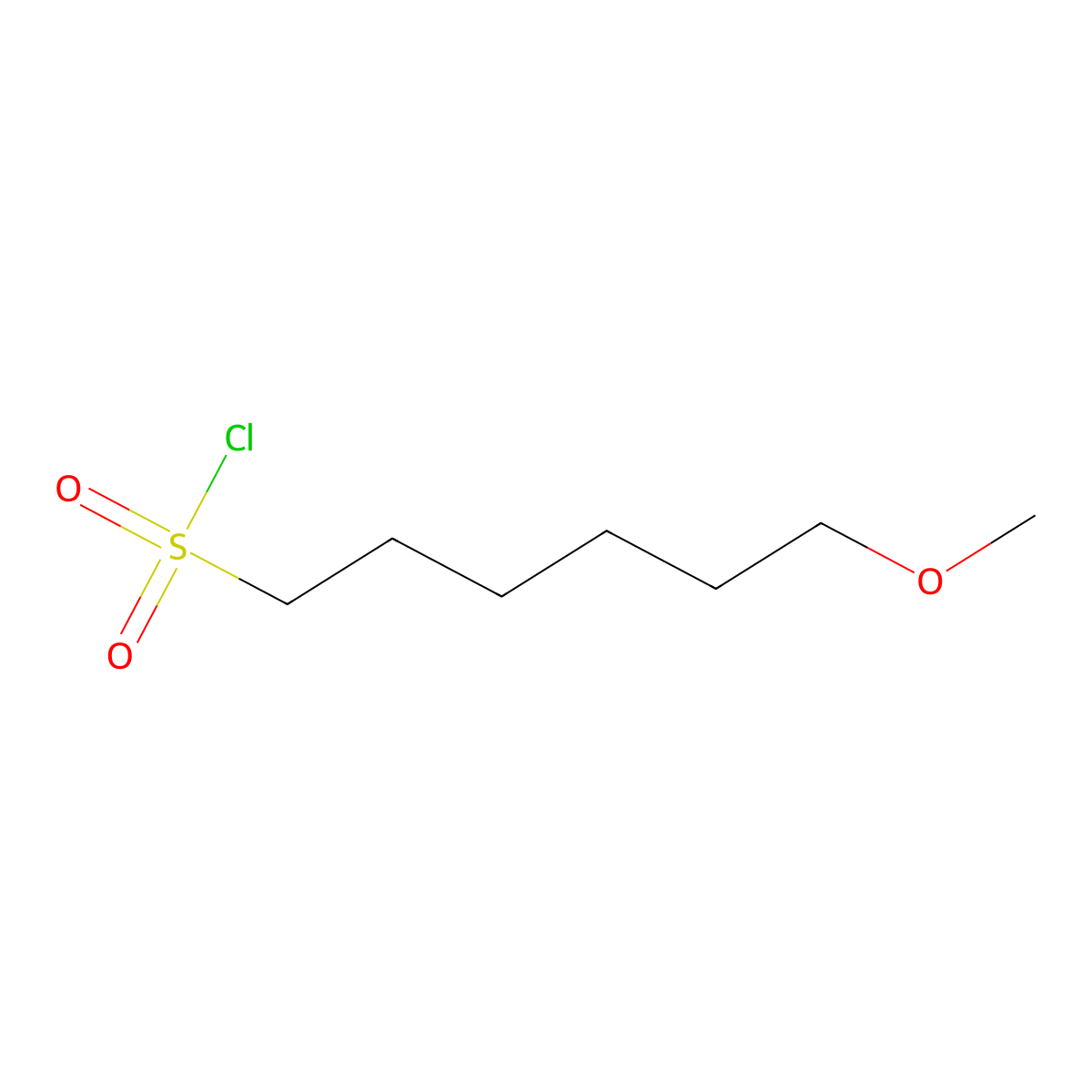 6-Methoxyhexane-1-sulfonyl chloride molecular structure, CAS 1344111-06-3