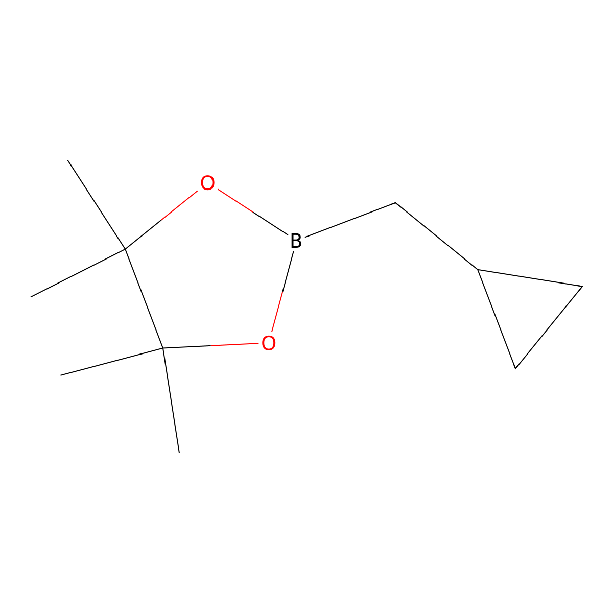 2-(Cyclopropylmethyl)-4,4,5,5-tetramethyl-1,3,2-dioxaborolane molecular structure, CAS 1344115-77-0