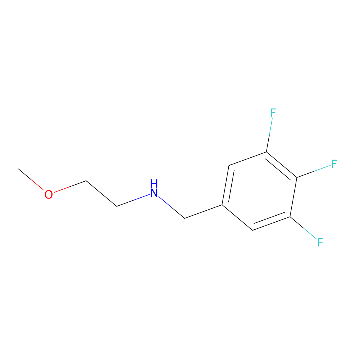 (2-Methoxyethyl)[(3,4,5-trifluorophenyl)methyl]amine molecular structure, CAS 1344116-59-1