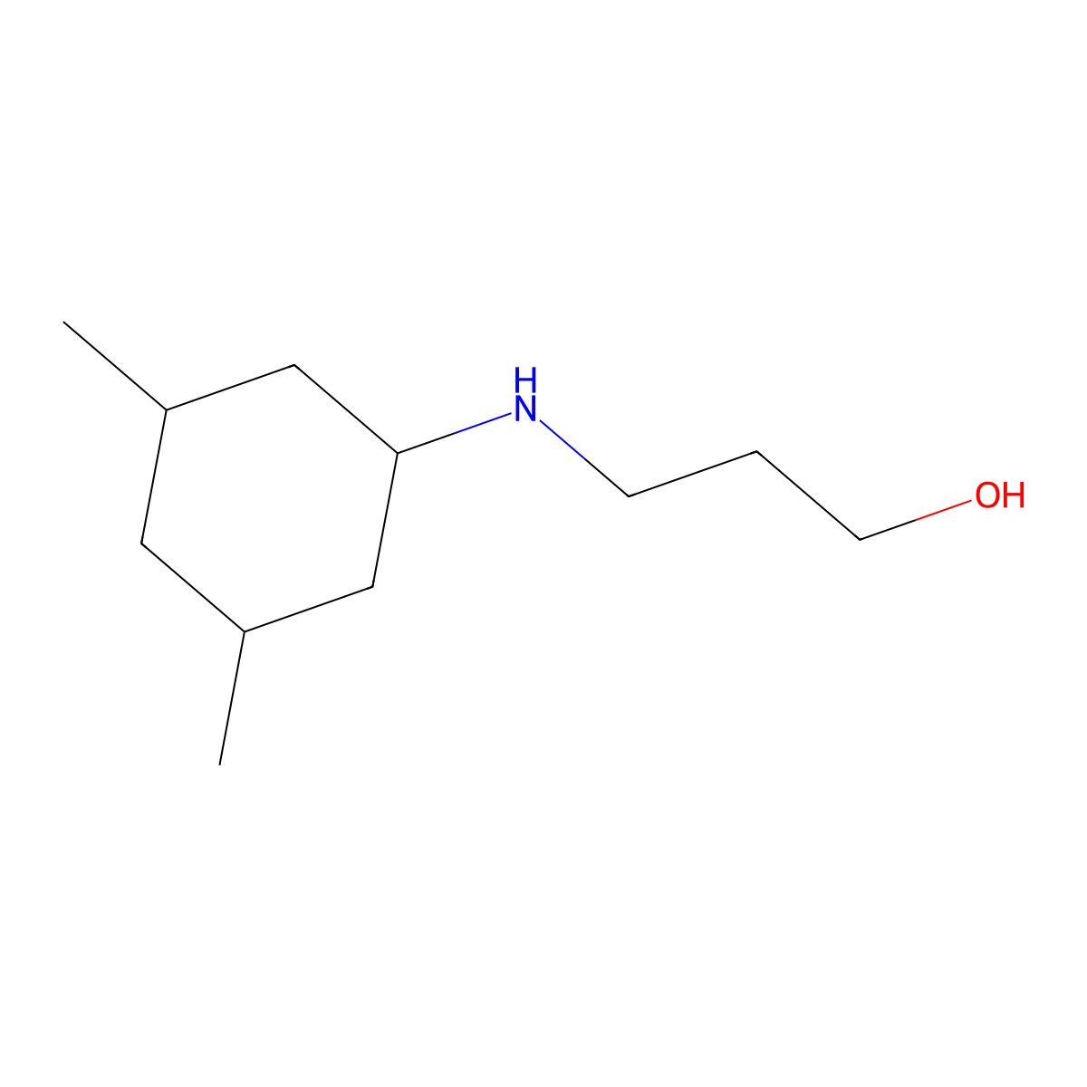 3-[(3,5-Dimethylcyclohexyl)amino]propan-1-ol molecular structure, CAS 1344123-04-1