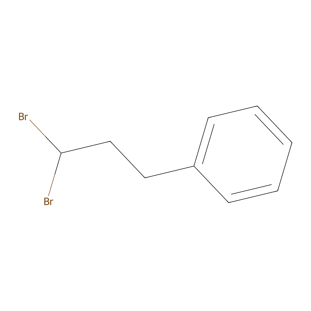 (3,3-Dibromopropyl)benzene molecular structure, CAS 134414-86-1