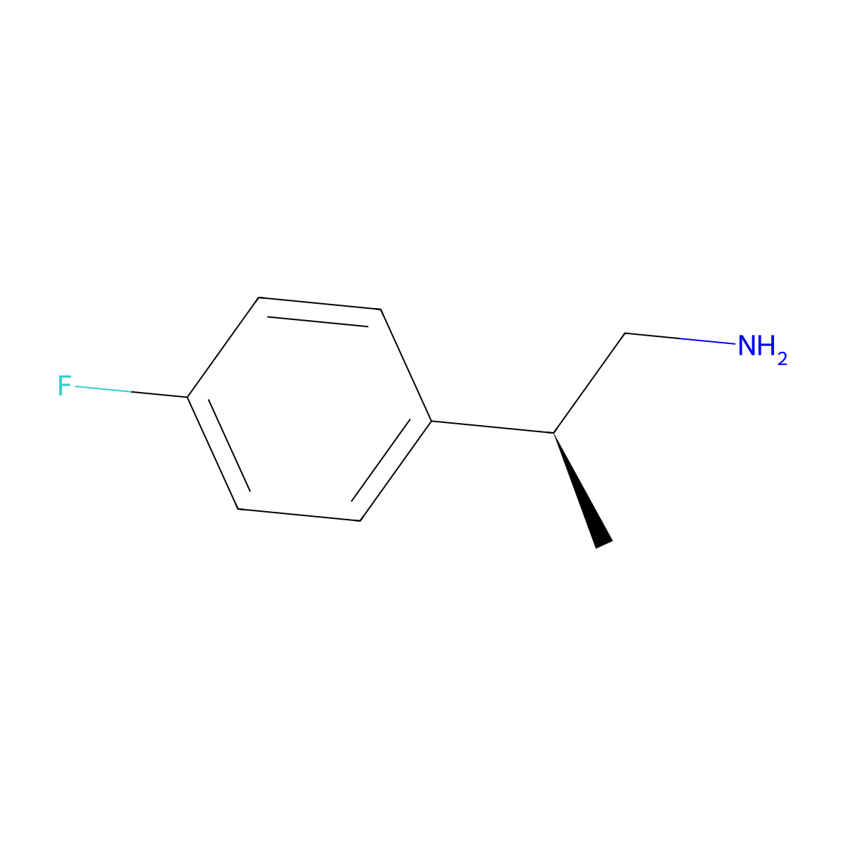 (2S)-2-(4-Fluorophenyl)propan-1-amine molecular structure, CAS 1344144-93-9