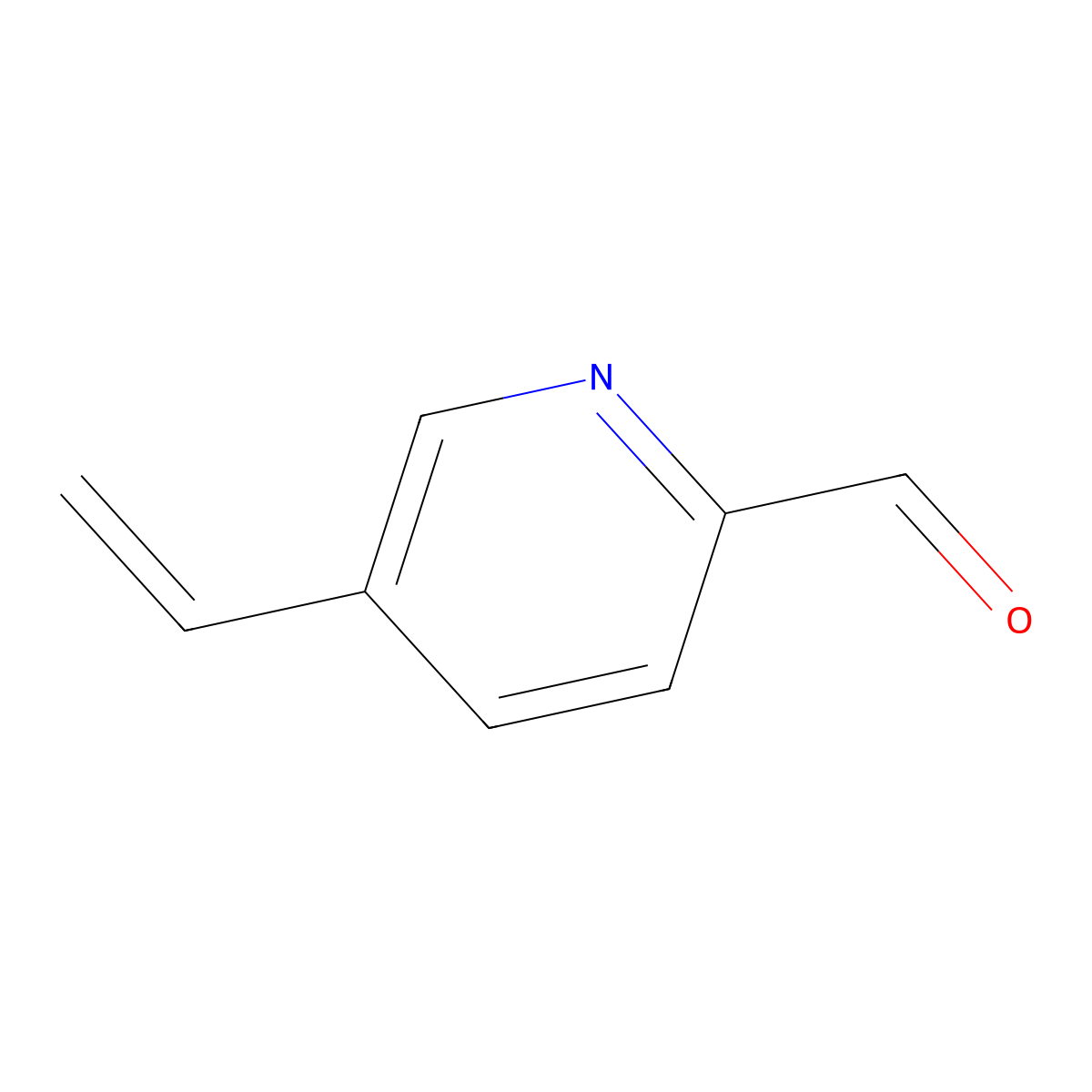 5-Ethenylpyridine-2-carbaldehyde molecular structure, CAS 1344148-47-5