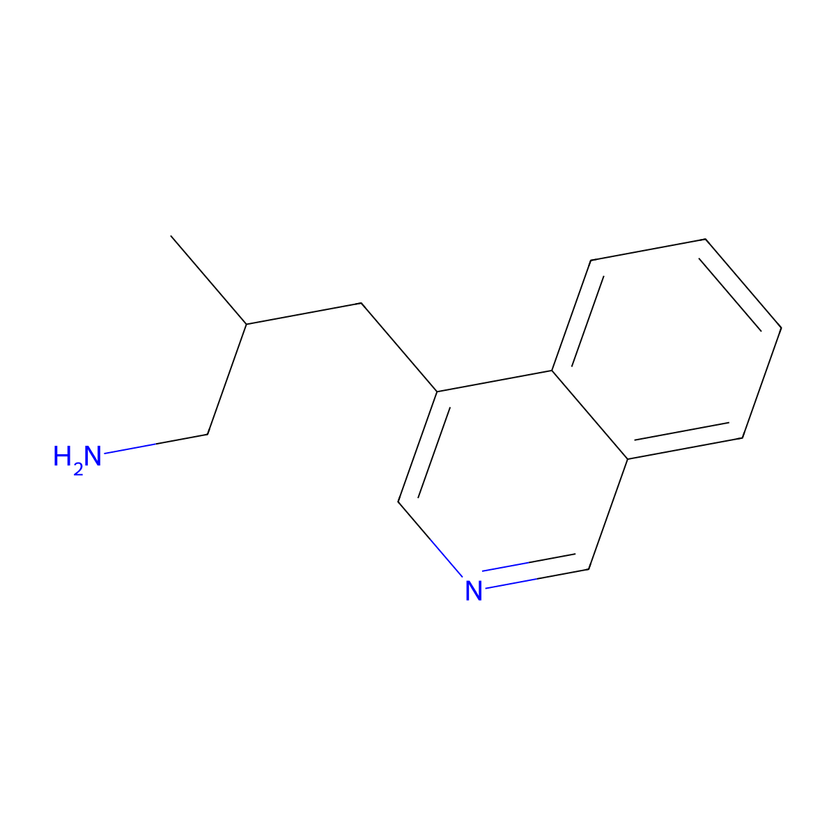 3-(Isoquinolin-4-yl)-2-methylpropan-1-amine molecular structure, CAS 1344154-74-0