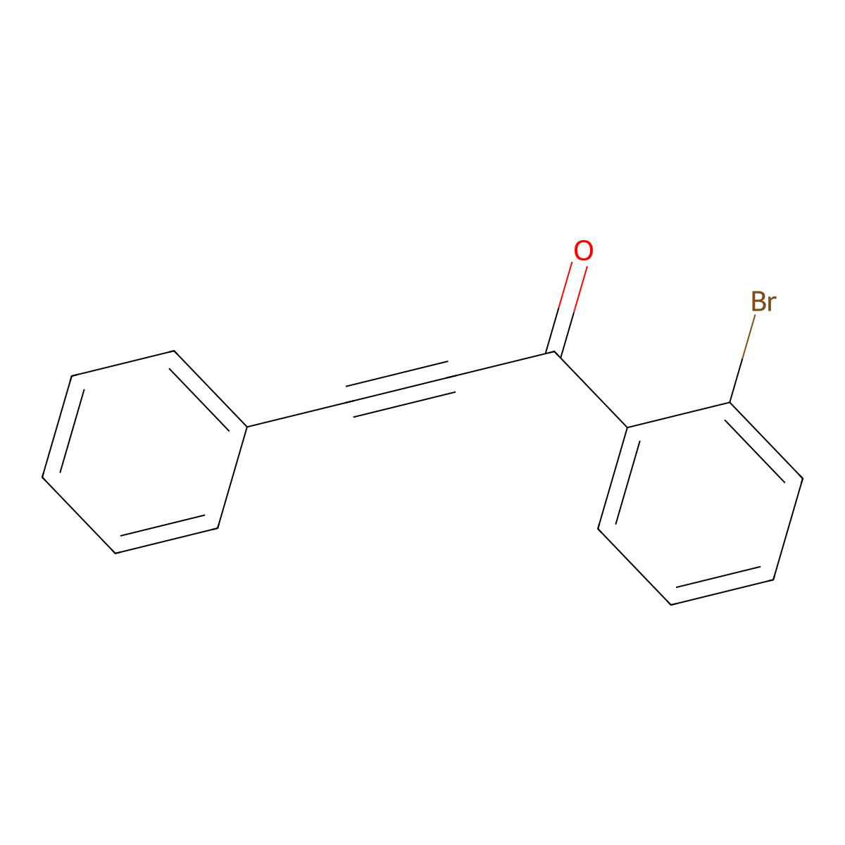 1-(2-Bromophenyl)-3-phenylprop-2-yn-1-one molecular structure, CAS 134419-77-5