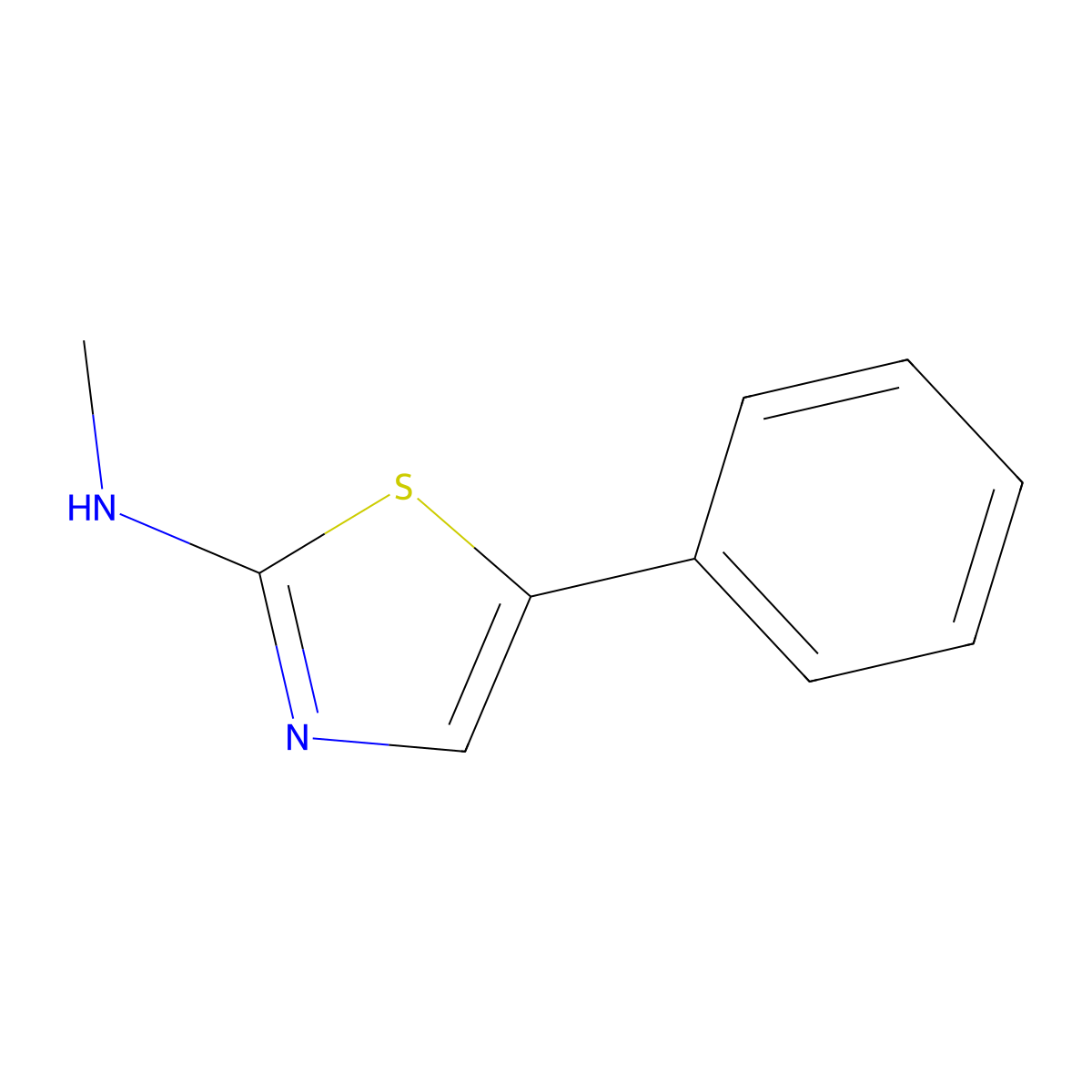 N-methyl-5-phenyl-1,3-thiazol-2-amine molecular structure, CAS 1344198-25-9