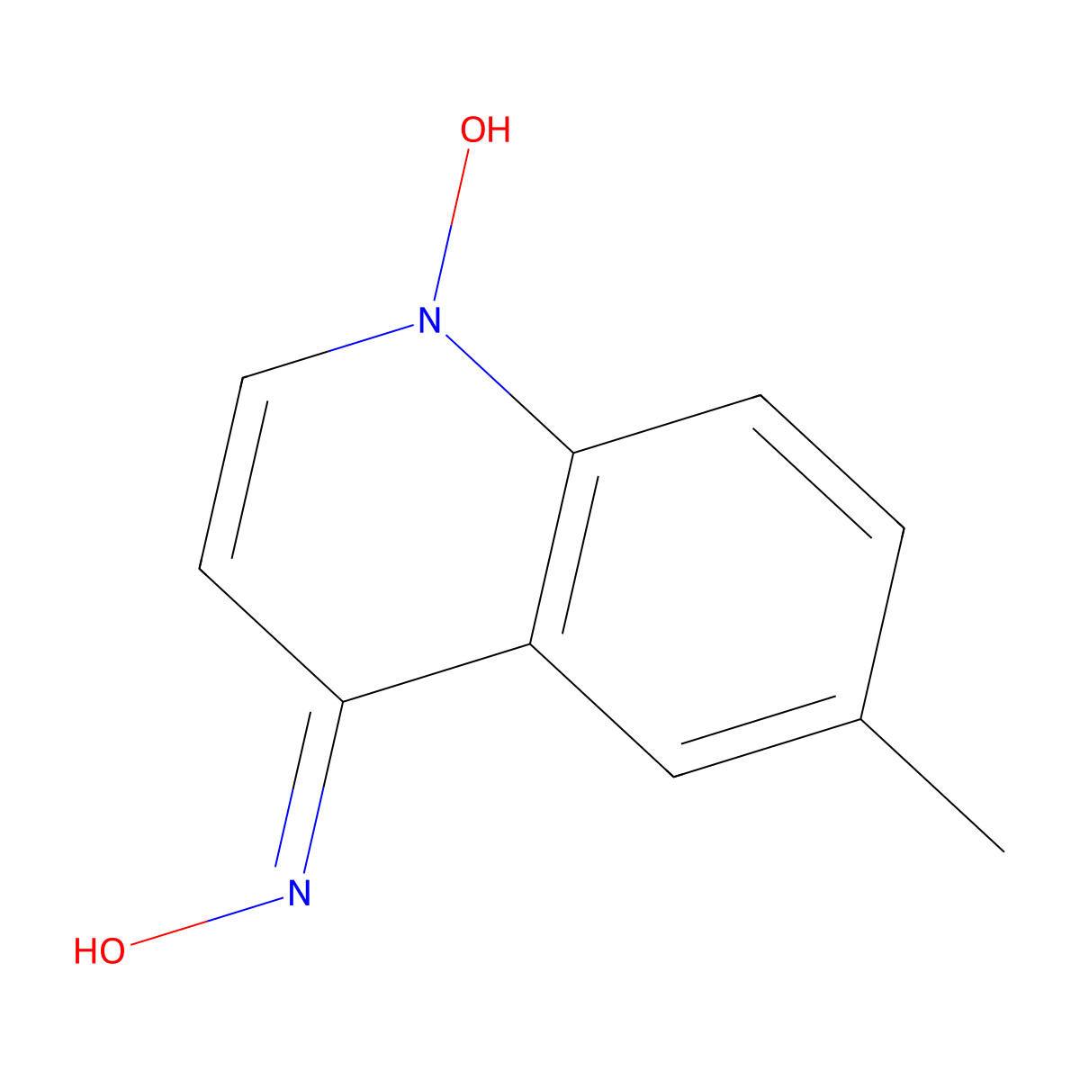 4-(Hydroxyamino)-6-methylquinoline 1-oxide molecular structure, CAS 13442-08-5
