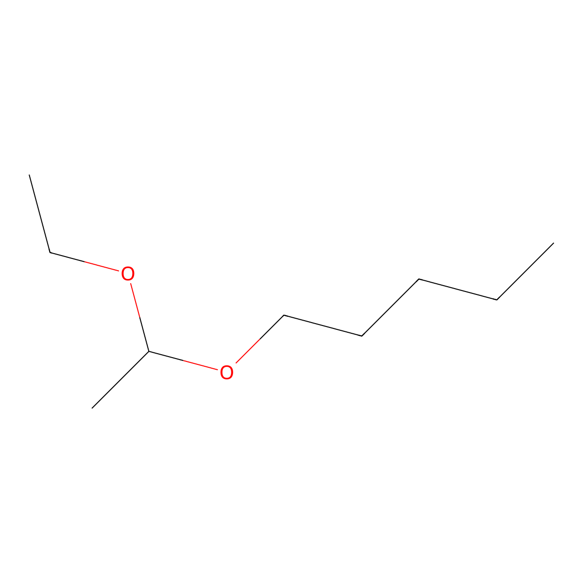 Pentane, 1-(1-ethoxyethoxy)- molecular structure, CAS 13442-89-2