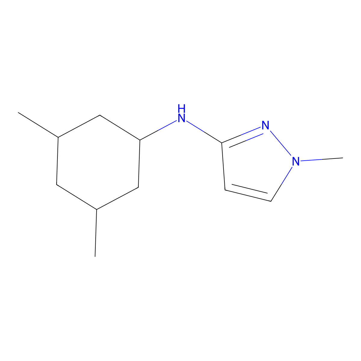 N-(3,5-Dimethylcyclohexyl)-1-methyl-1H-pyrazol-3-amine molecular structure, CAS 1344218-92-3